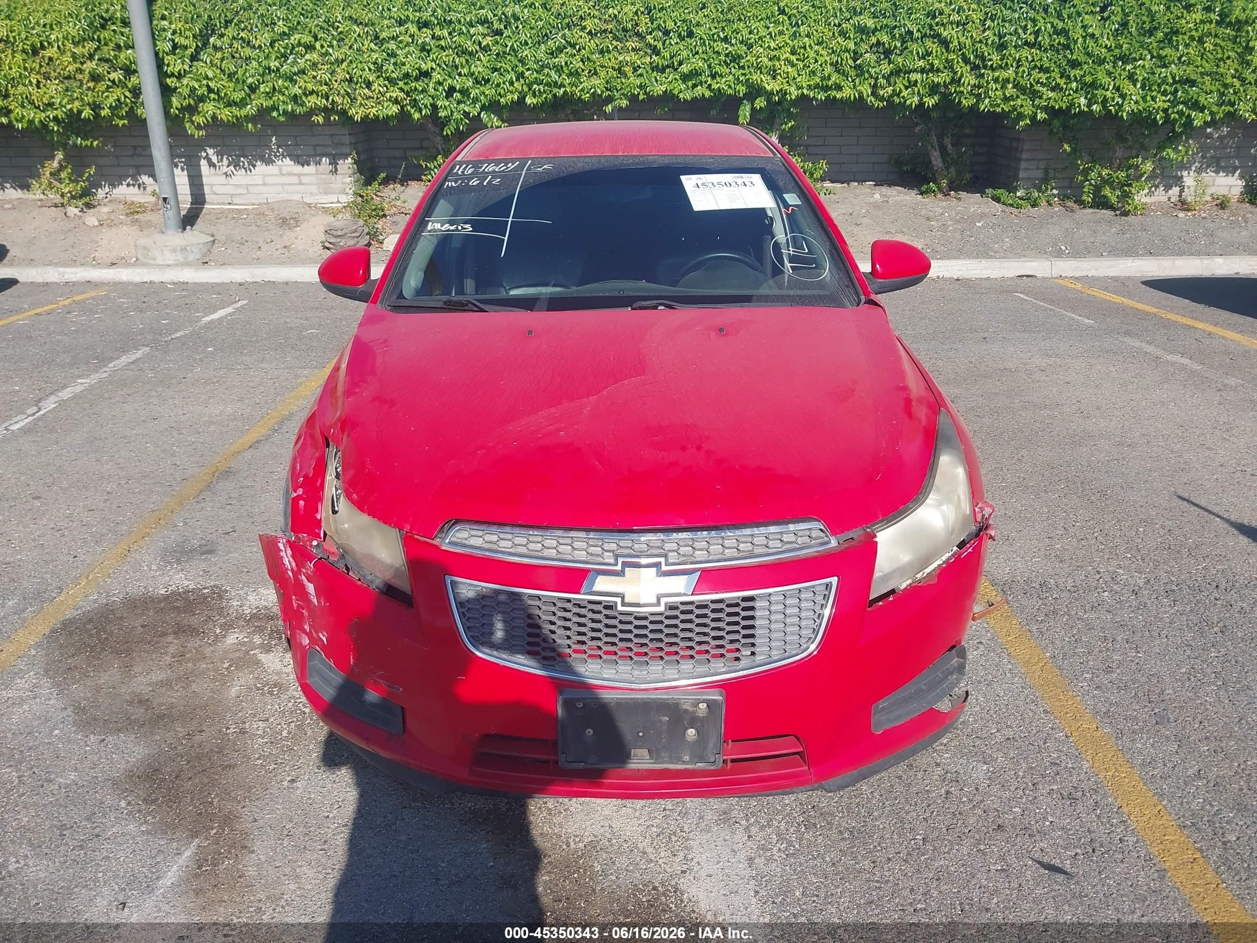 2014 Chevrolet Cruze 2lt Auto Red vin: 1G1PE5SB6E7156904