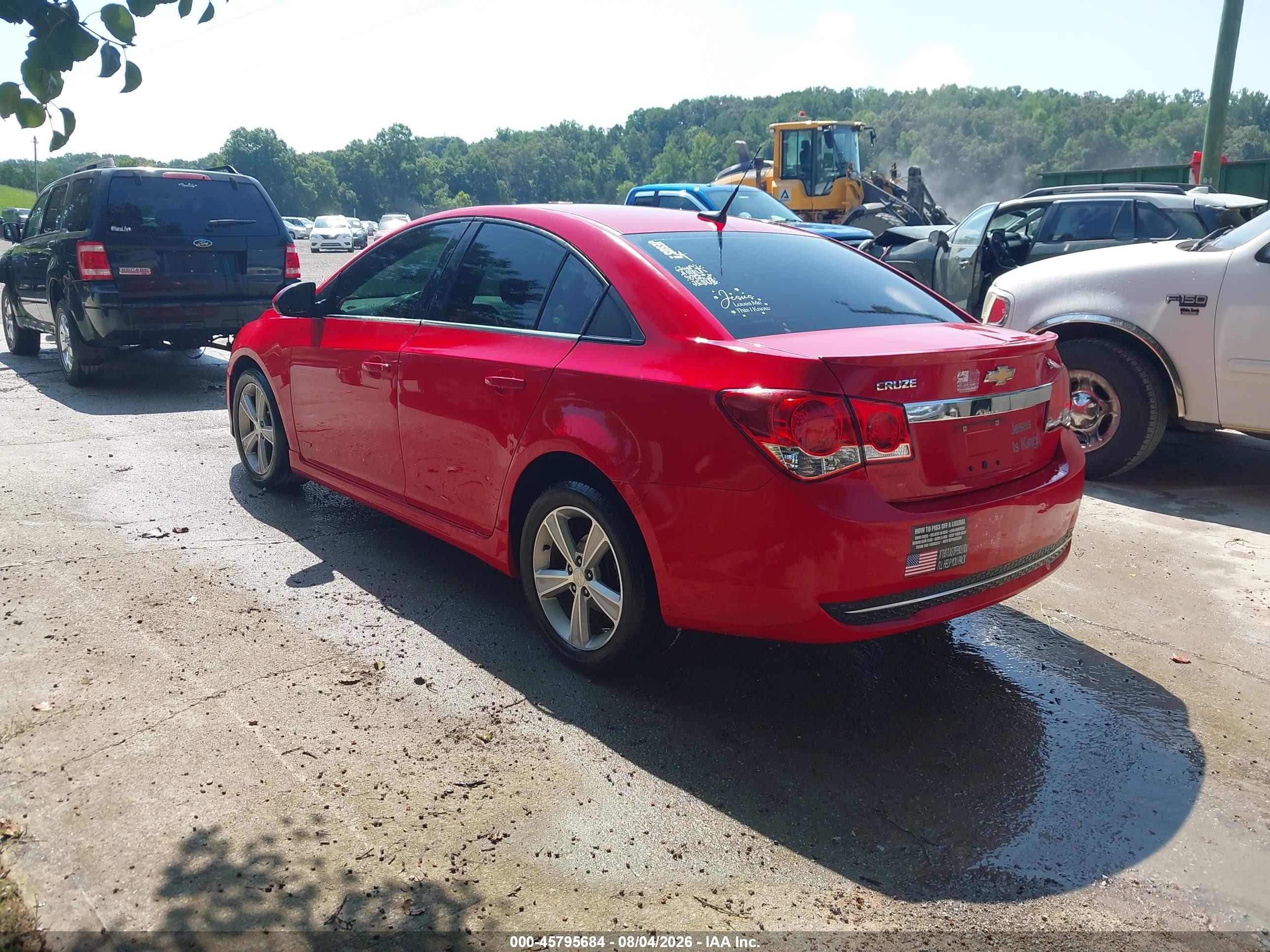 2014 Chevrolet Cruze 2lt Auto Красный vin: 1G1PE5SB6E7270126