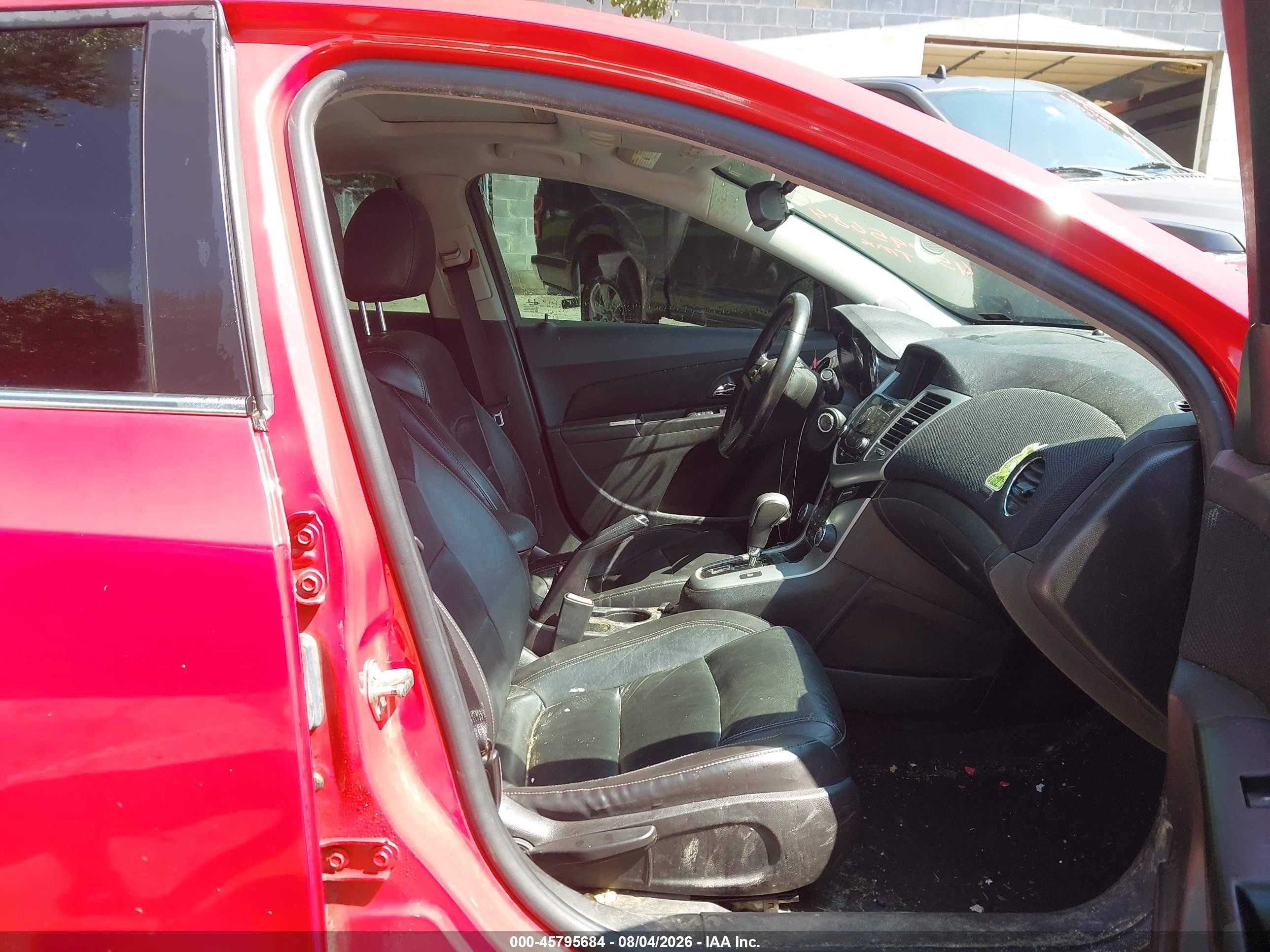 2014 Chevrolet Cruze 2lt Auto Красный vin: 1G1PE5SB6E7270126