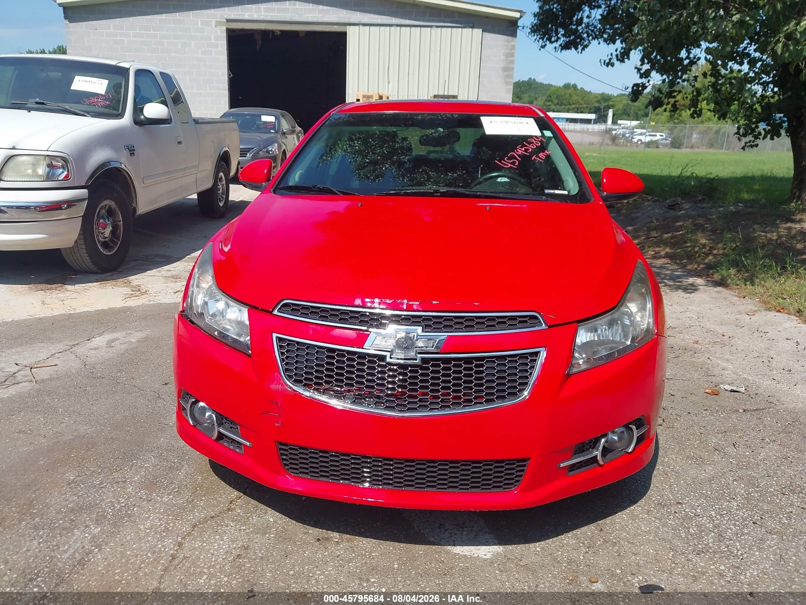 2014 Chevrolet Cruze 2lt Auto Красный vin: 1G1PE5SB6E7270126