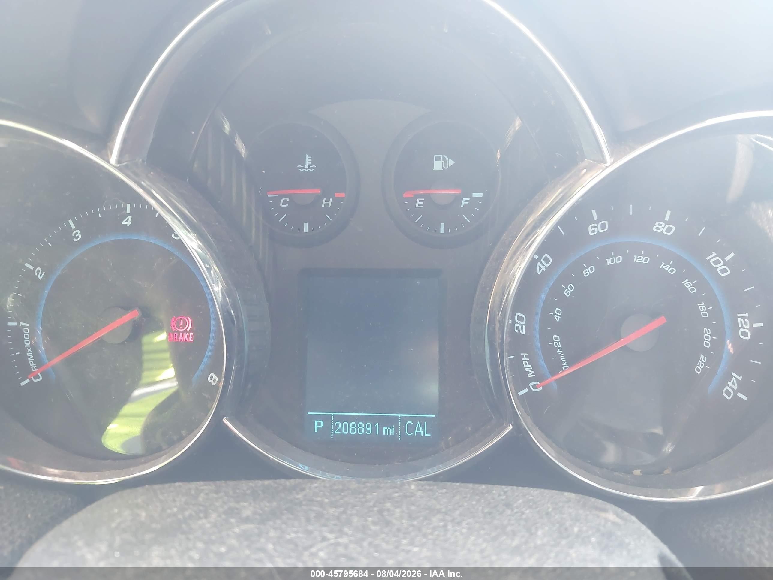 2014 Chevrolet Cruze 2lt Auto Красный vin: 1G1PE5SB6E7270126
