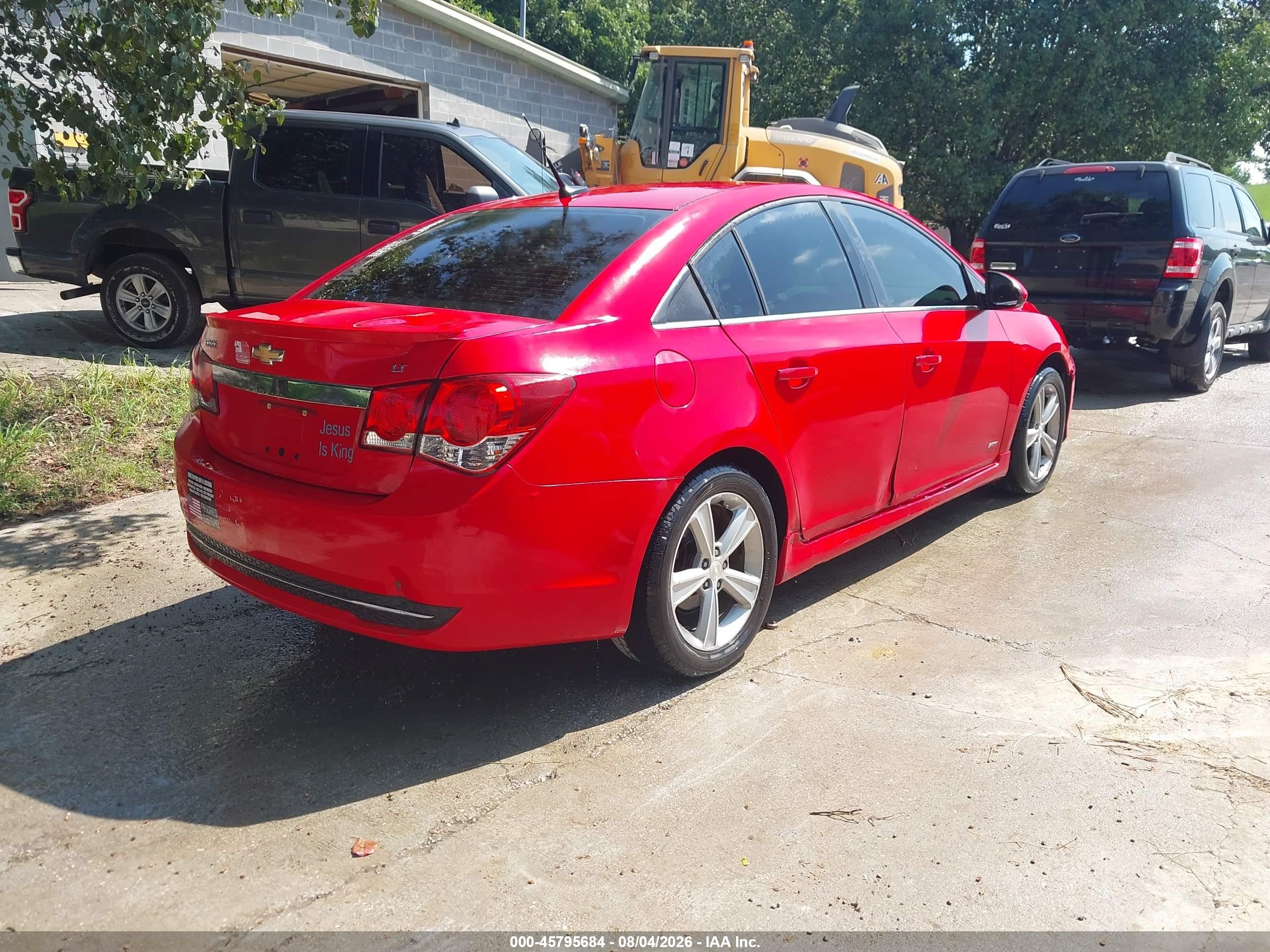 2014 Chevrolet Cruze 2lt Auto Красный vin: 1G1PE5SB6E7270126