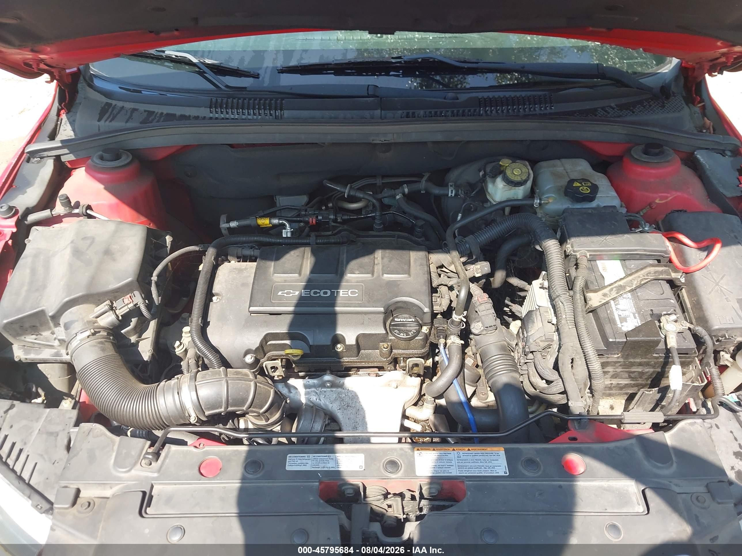 2014 Chevrolet Cruze 2lt Auto Красный vin: 1G1PE5SB6E7270126