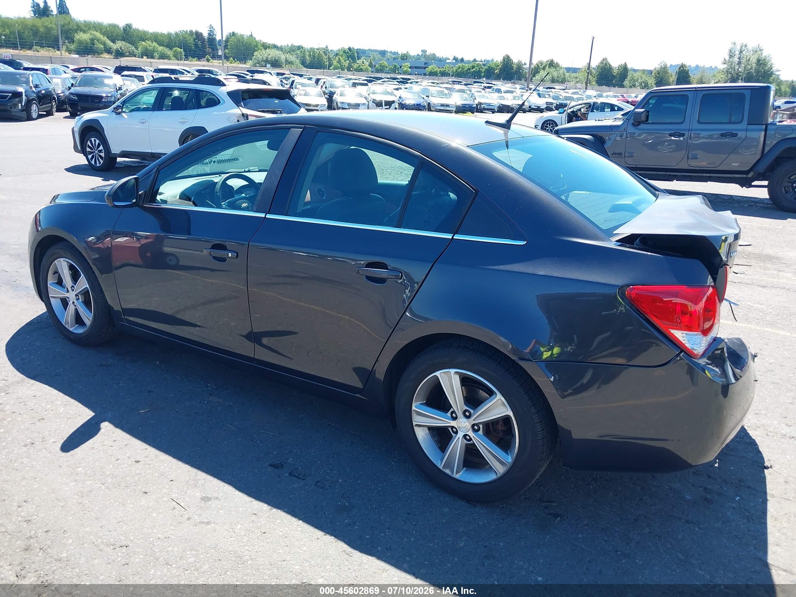 2014 Chevrolet Cruze 2lt Auto Gray vin: 1G1PE5SB6E7293793