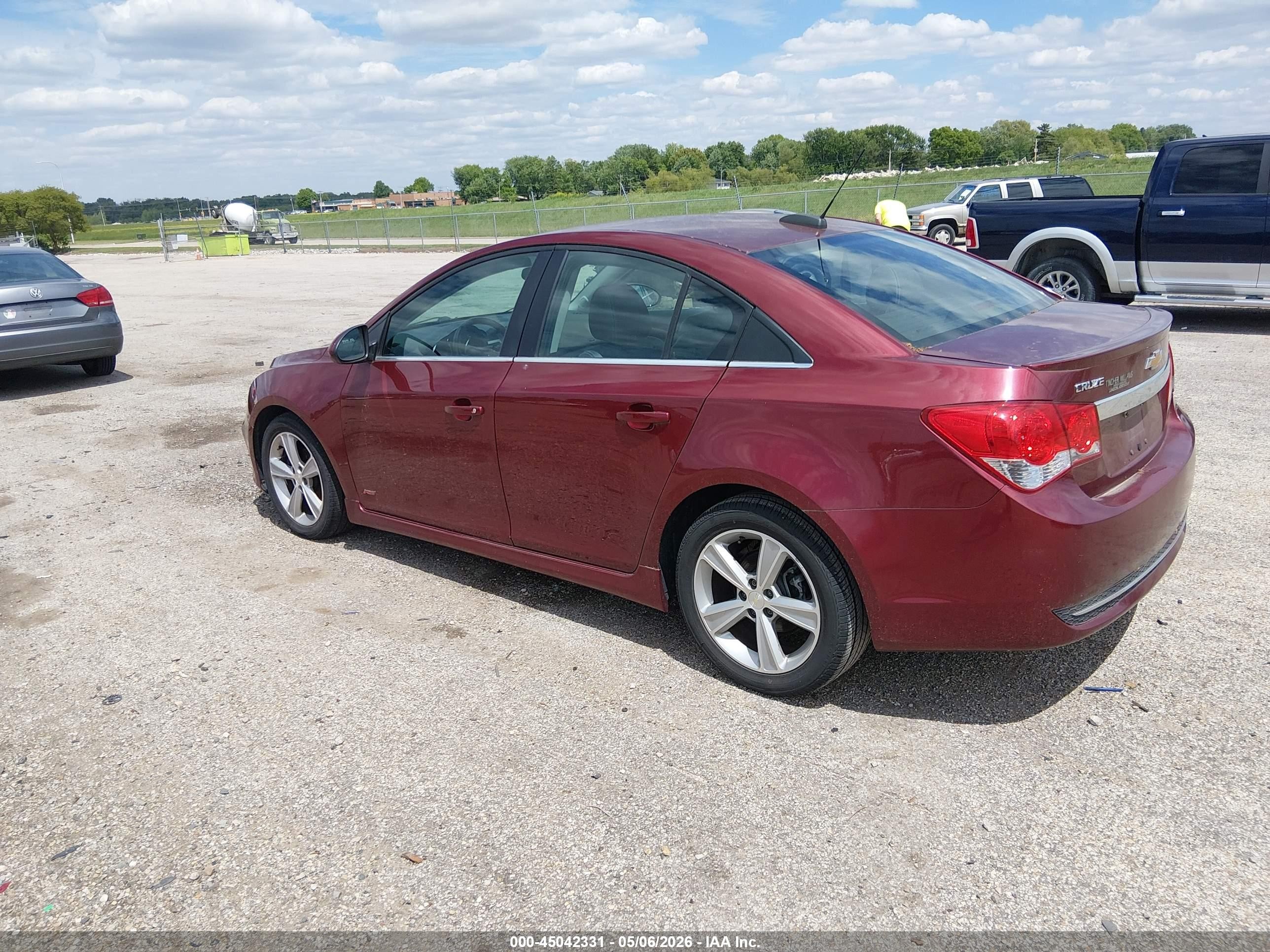 2015 Chevrolet Cruze 2lt Auto Red vin: 1G1PE5SB6F7117232