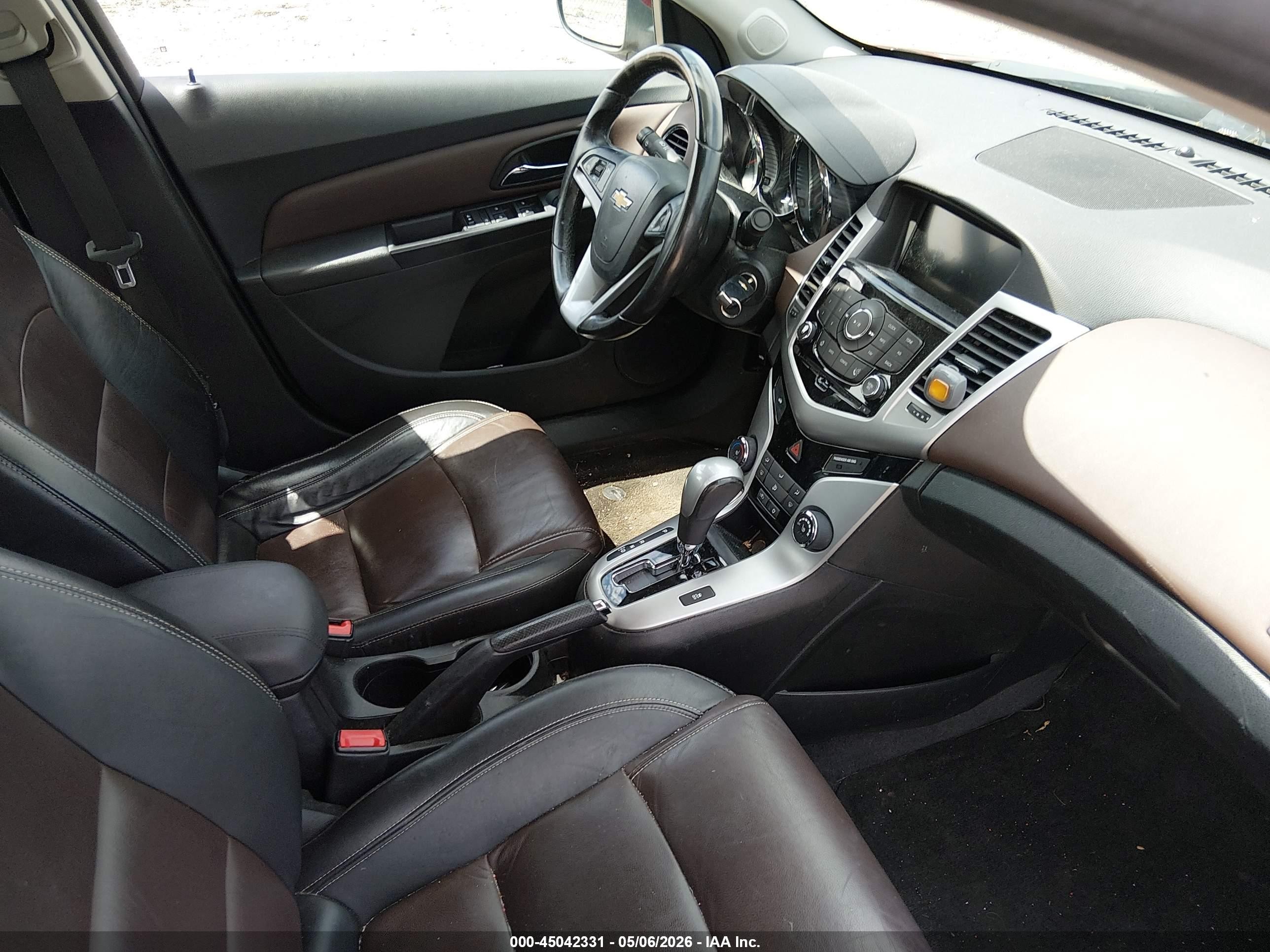 2015 Chevrolet Cruze 2lt Auto Red vin: 1G1PE5SB6F7117232