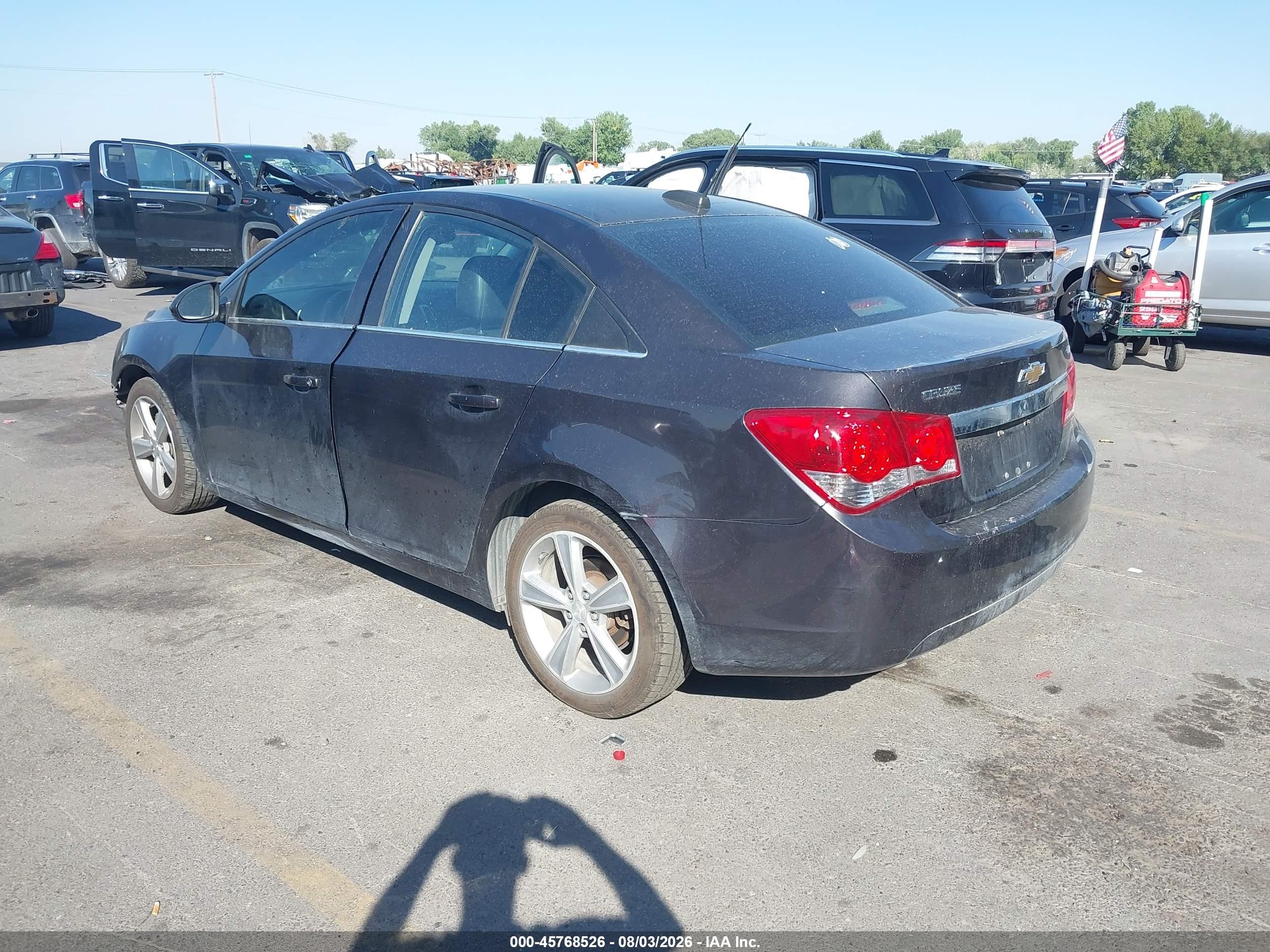 2015 Chevrolet Cruze 2lt Auto Gray vin: 1G1PE5SB6F7184543