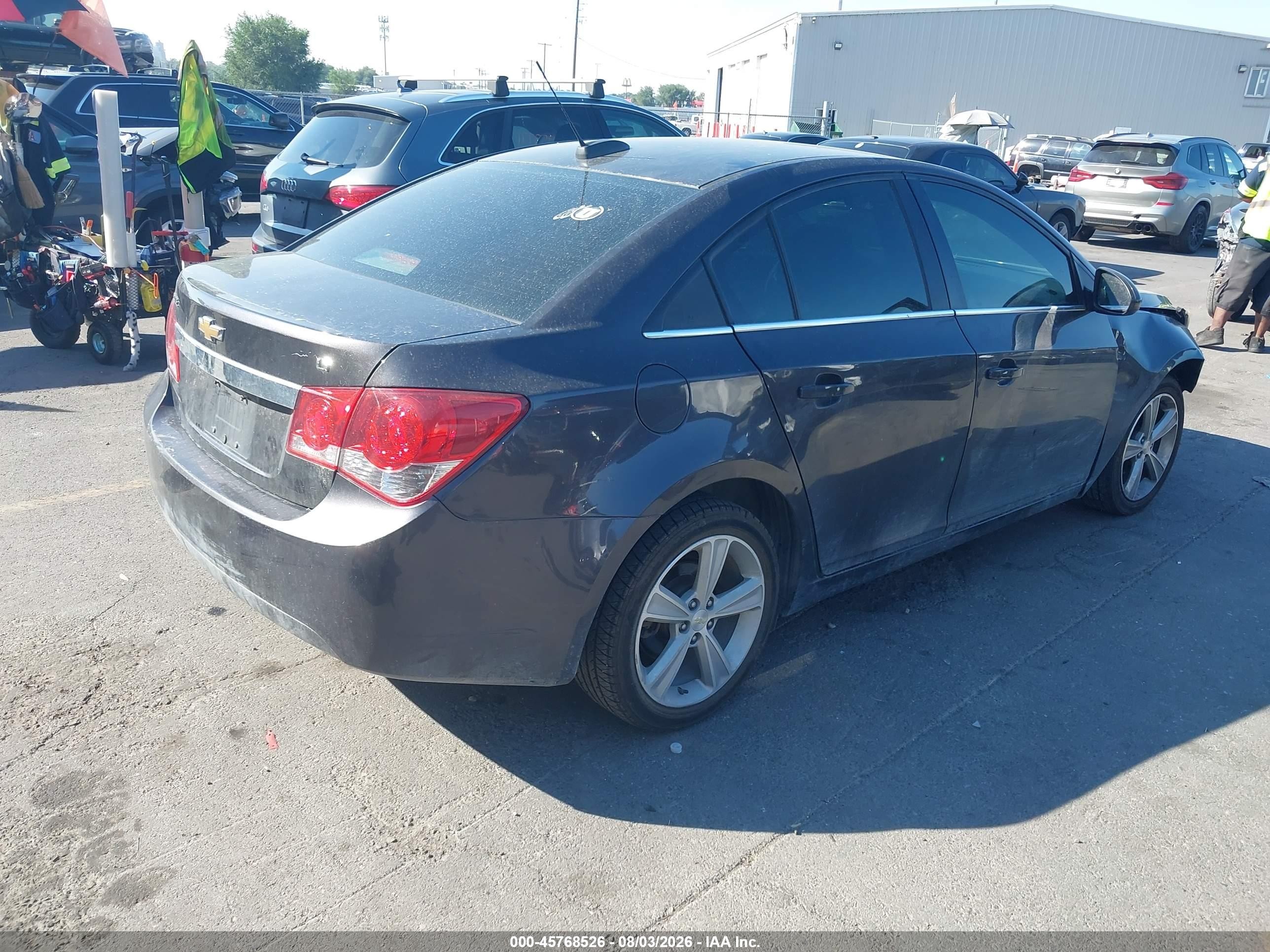 2015 Chevrolet Cruze 2lt Auto Gray vin: 1G1PE5SB6F7184543