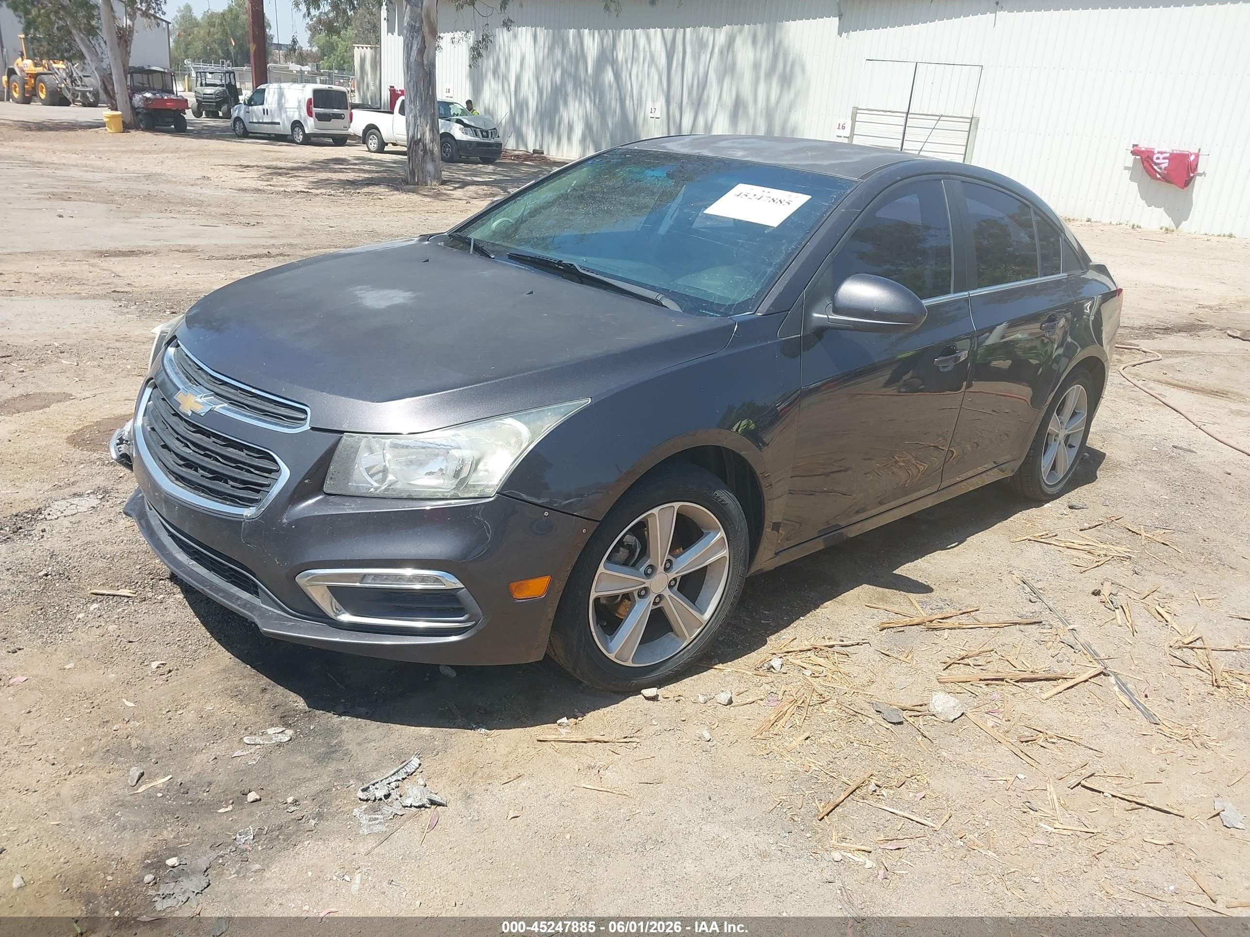 2015 Chevrolet Cruze 2lt Auto Gray vin: 1G1PE5SB6F7233658