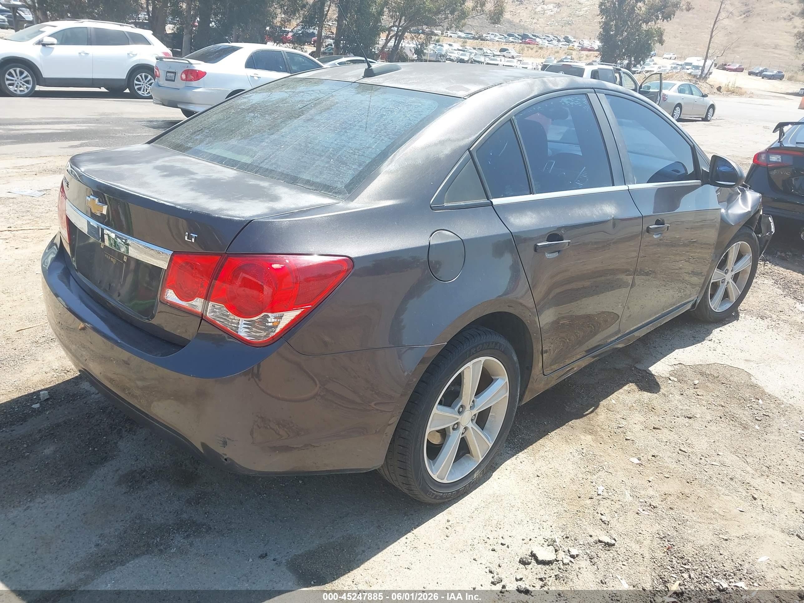 2015 Chevrolet Cruze 2lt Auto Gray vin: 1G1PE5SB6F7233658