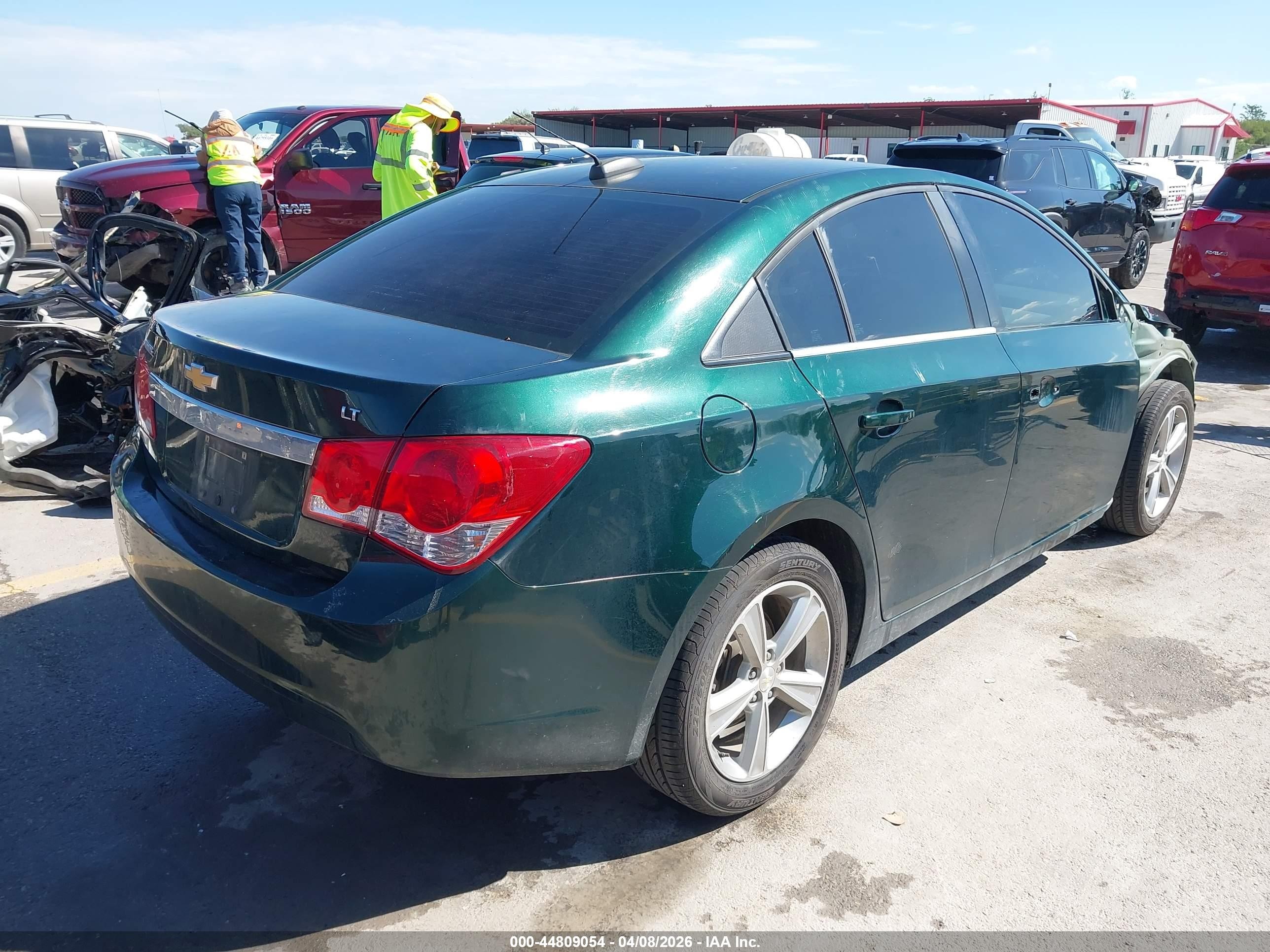 2015 Chevrolet Cruze 2lt Auto Green vin: 1G1PE5SB6F7283489