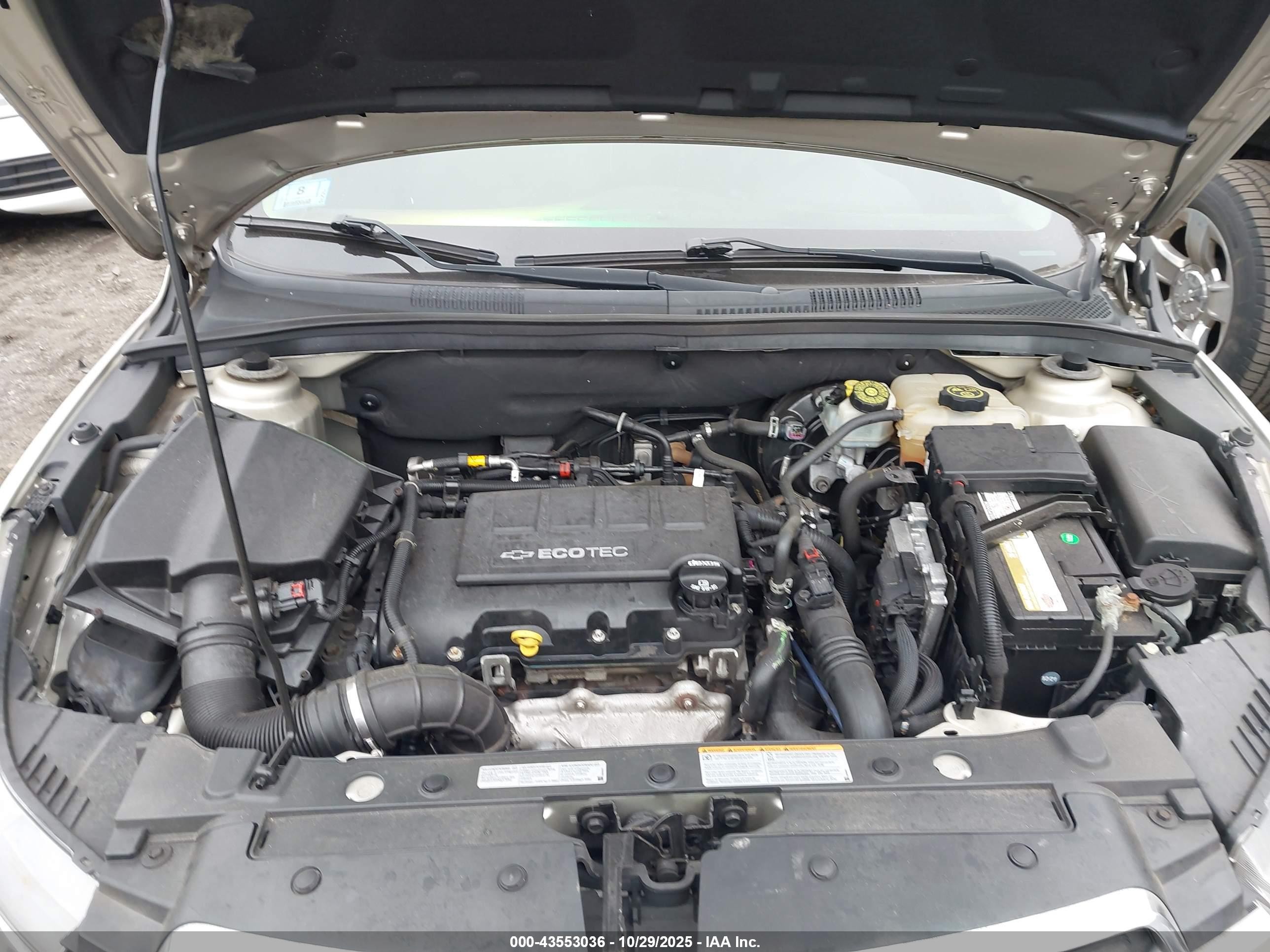 2016 Chevrolet Cruze Limited 1lt Auto Желто-коричневый vin: 1G1PE5SB6G7110332