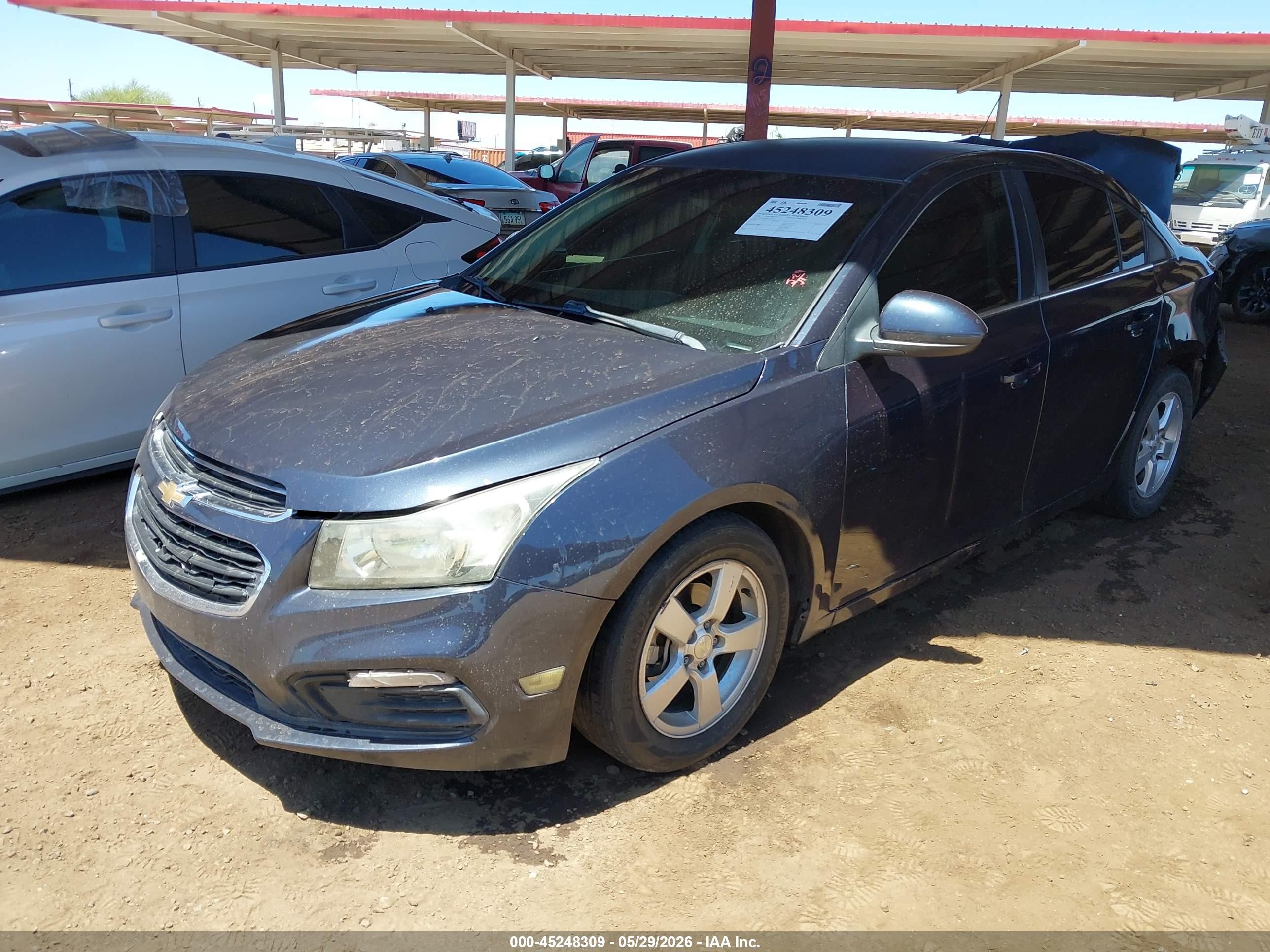 2016 Chevrolet Cruze Limited 1lt Auto Gray vin: 1G1PE5SB6G7141435