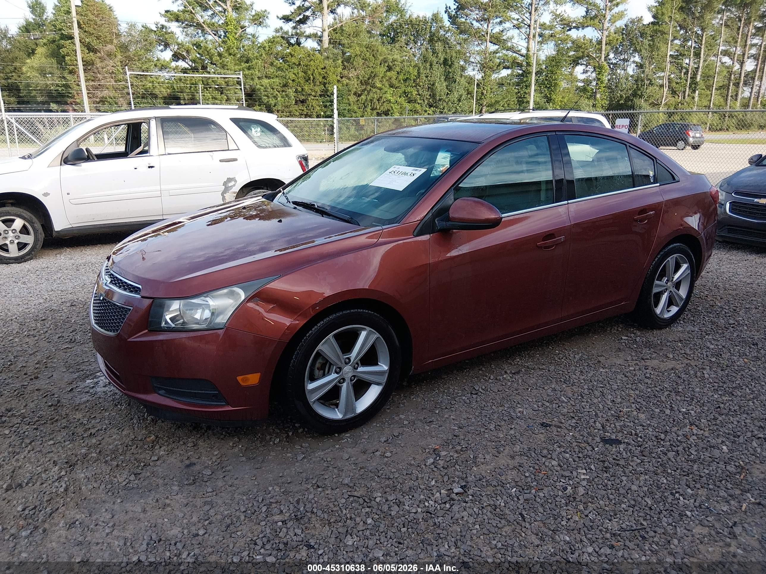 2013 Chevrolet Cruze 2lt Auto Orange vin: 1G1PE5SB7D7113946