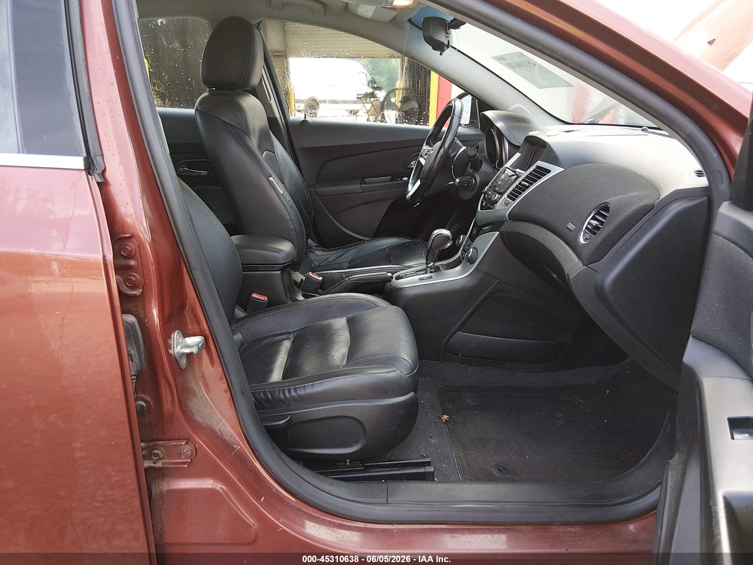 2013 Chevrolet Cruze 2lt Auto Orange vin: 1G1PE5SB7D7113946