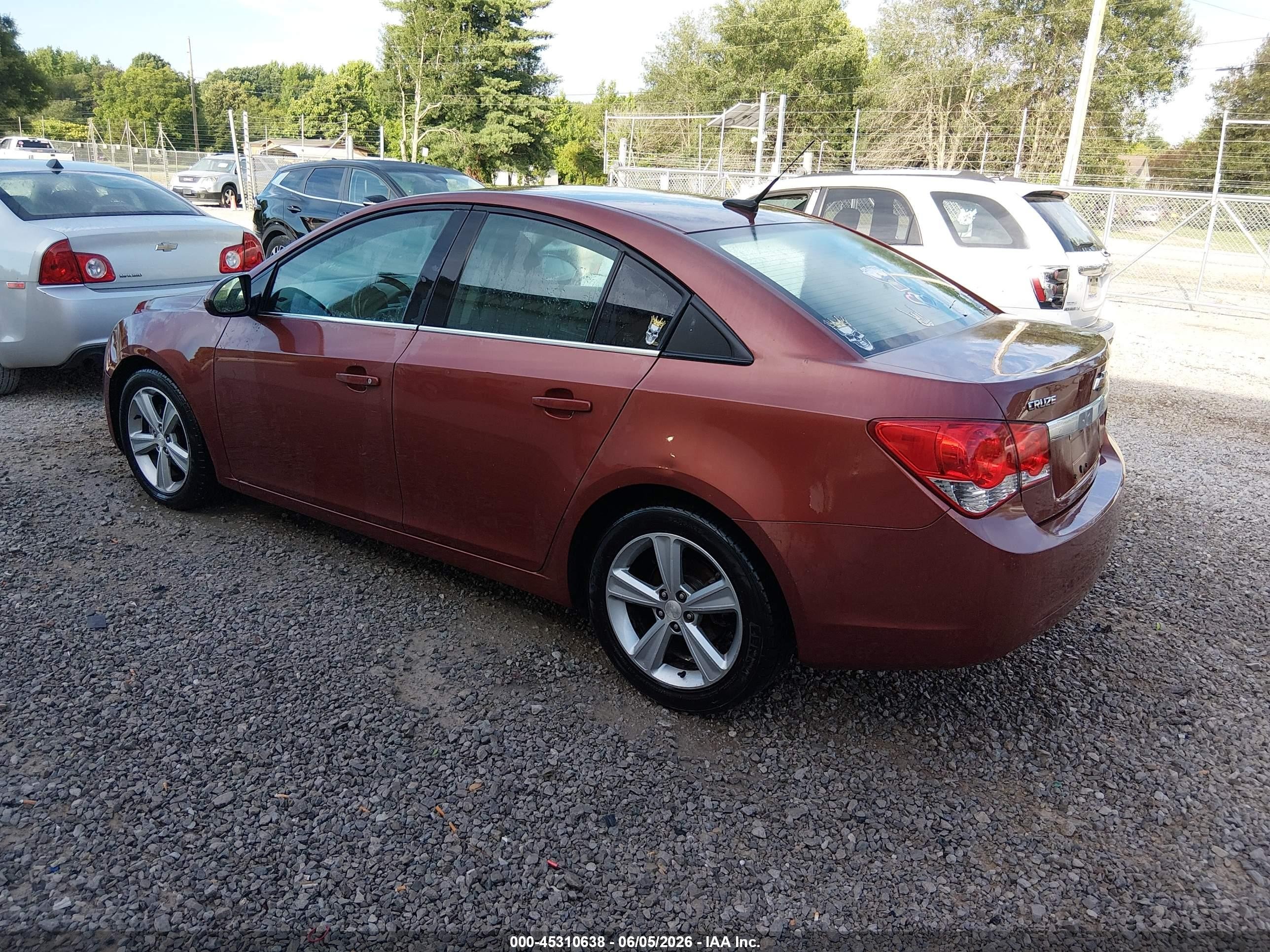 2013 Chevrolet Cruze 2lt Auto Orange vin: 1G1PE5SB7D7113946