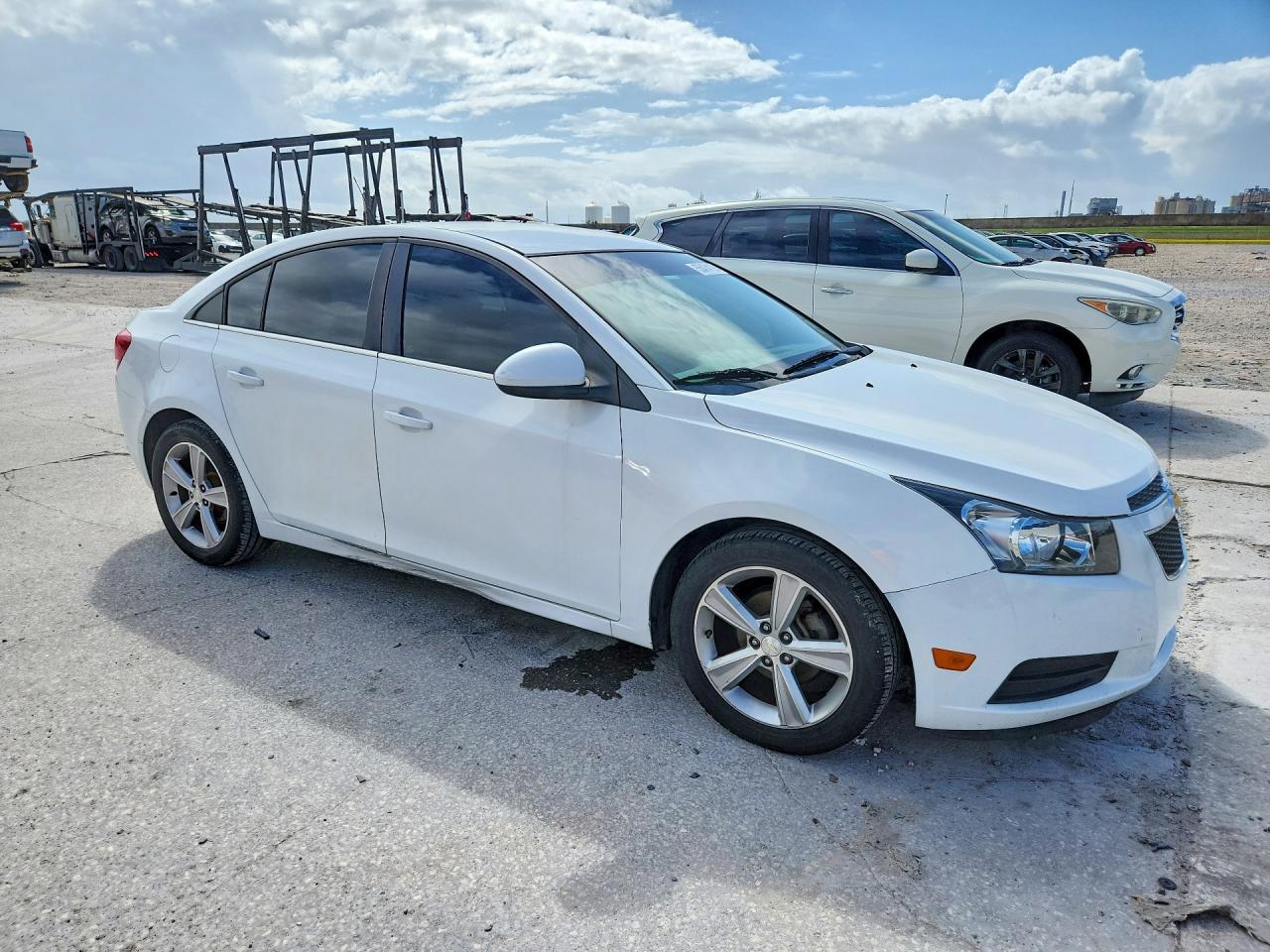 2014 Chevrolet Cruze Lt White vin: 1G1PE5SB7E7180385