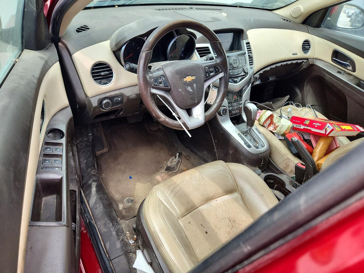 2014 Chevrolet Cruze Lt Red vin: 1G1PE5SB7E7326834