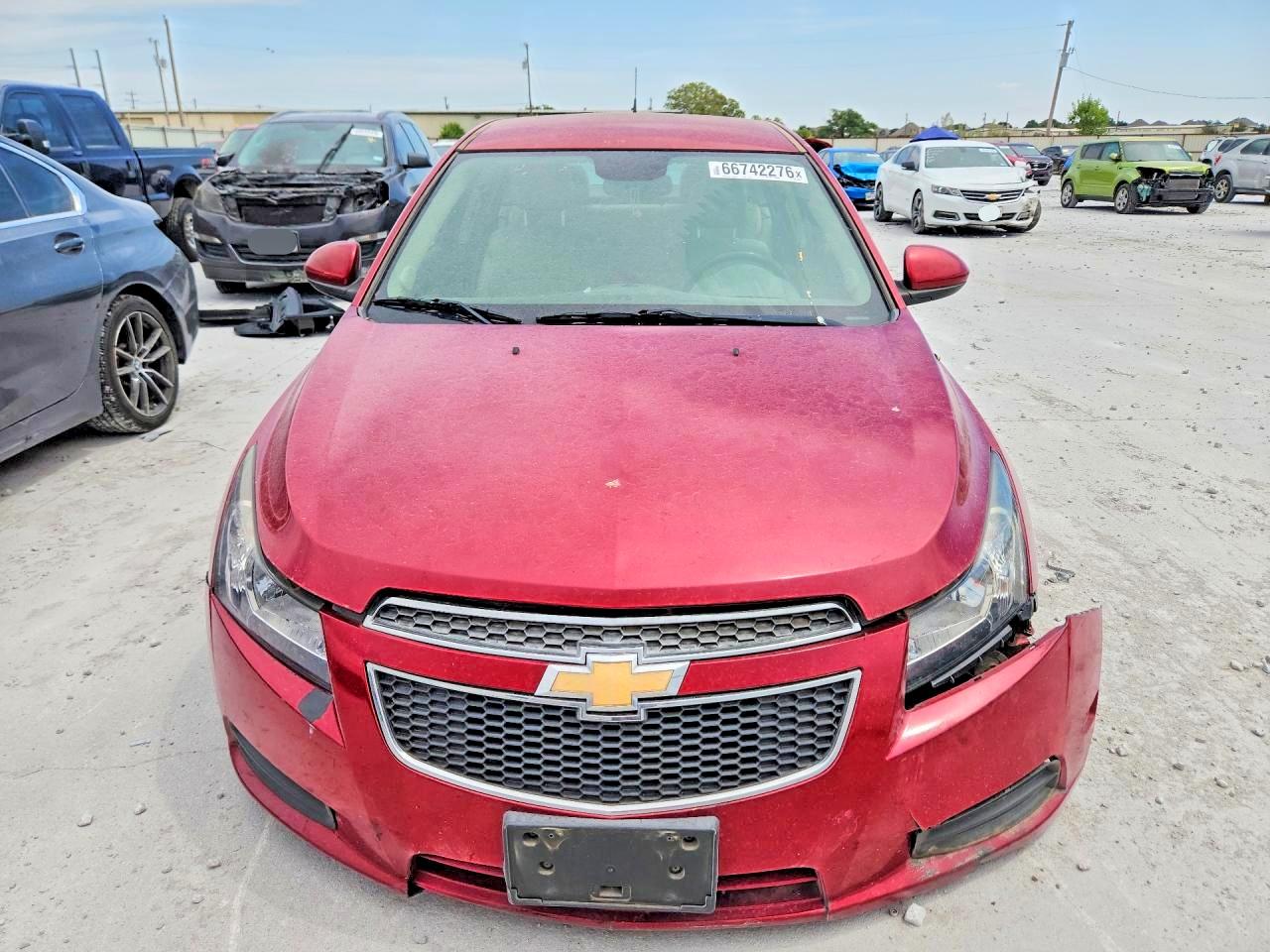 2014 Chevrolet Cruze Lt Red vin: 1G1PE5SB7E7326834