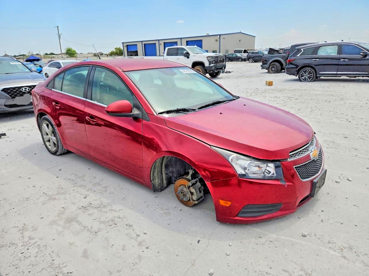 2014 Chevrolet Cruze Lt Red vin: 1G1PE5SB7E7326834