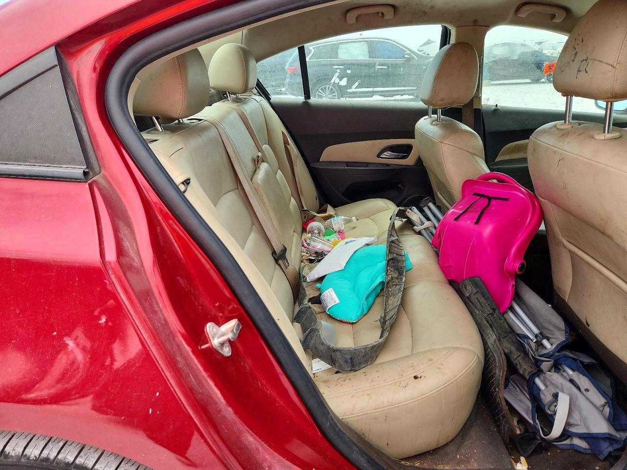 2014 Chevrolet Cruze Lt Red vin: 1G1PE5SB7E7326834