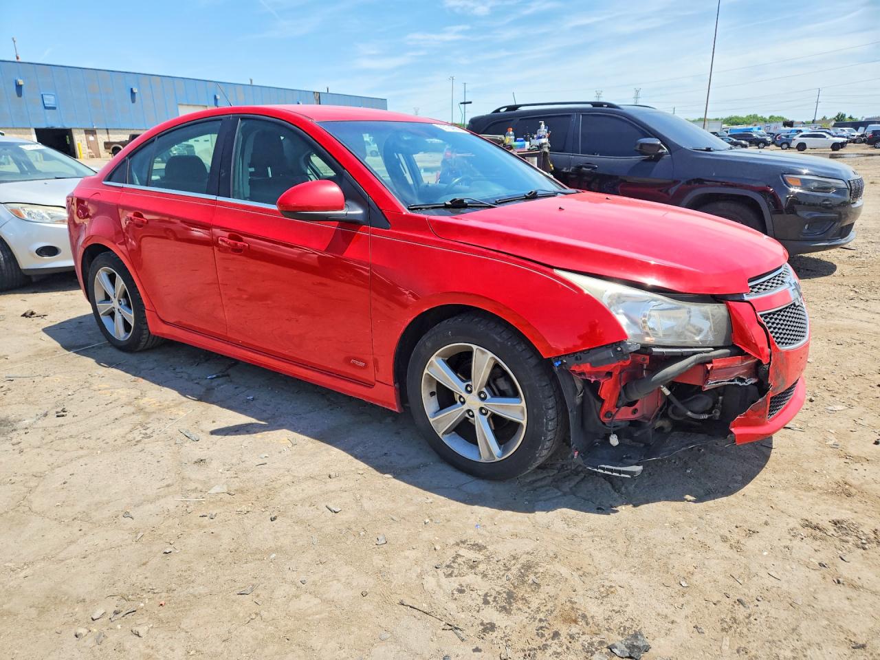 2014 Chevrolet Cruze Lt Red vin: 1G1PE5SB7E7380652