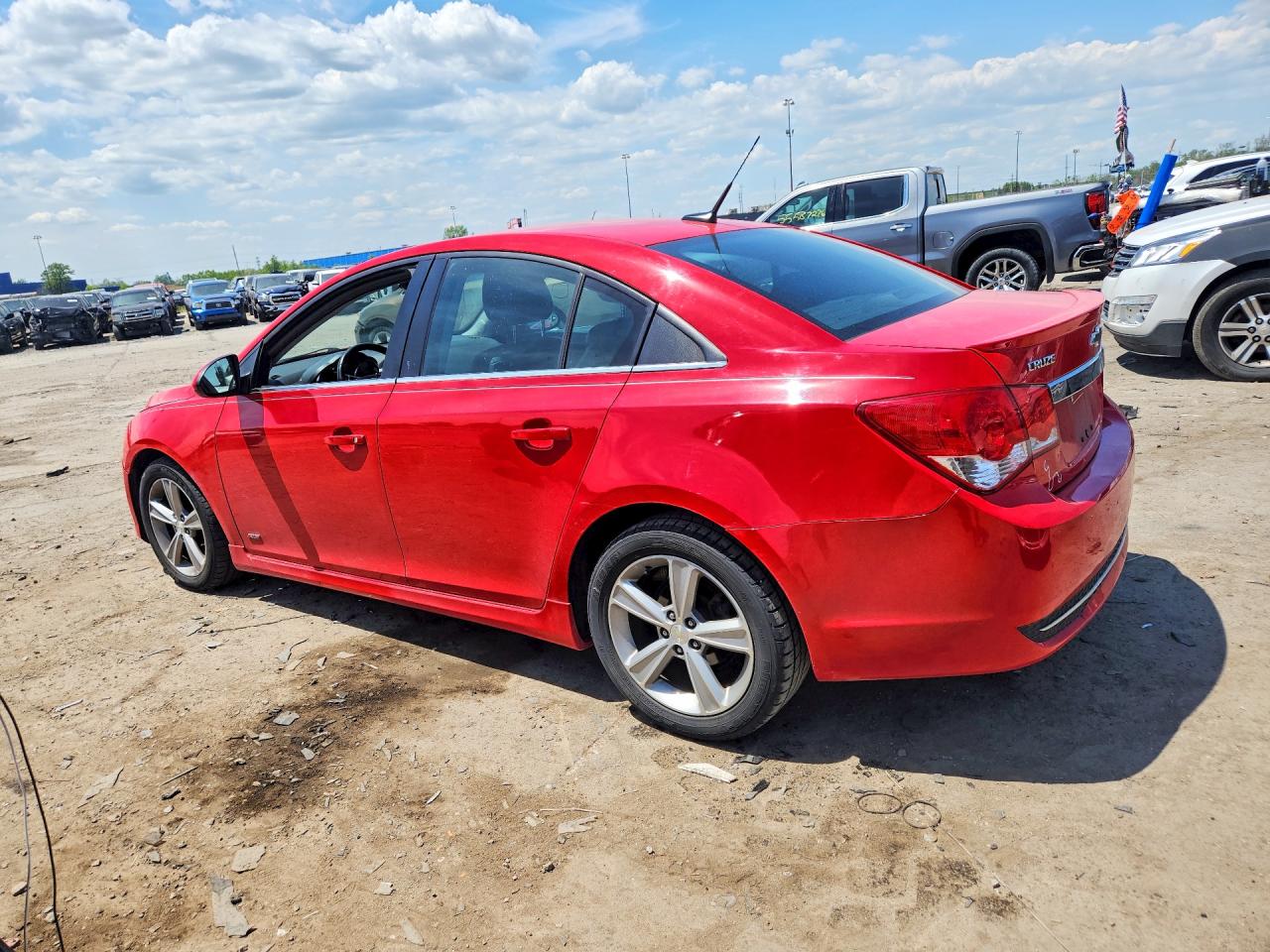 2014 Chevrolet Cruze Lt Red vin: 1G1PE5SB7E7380652