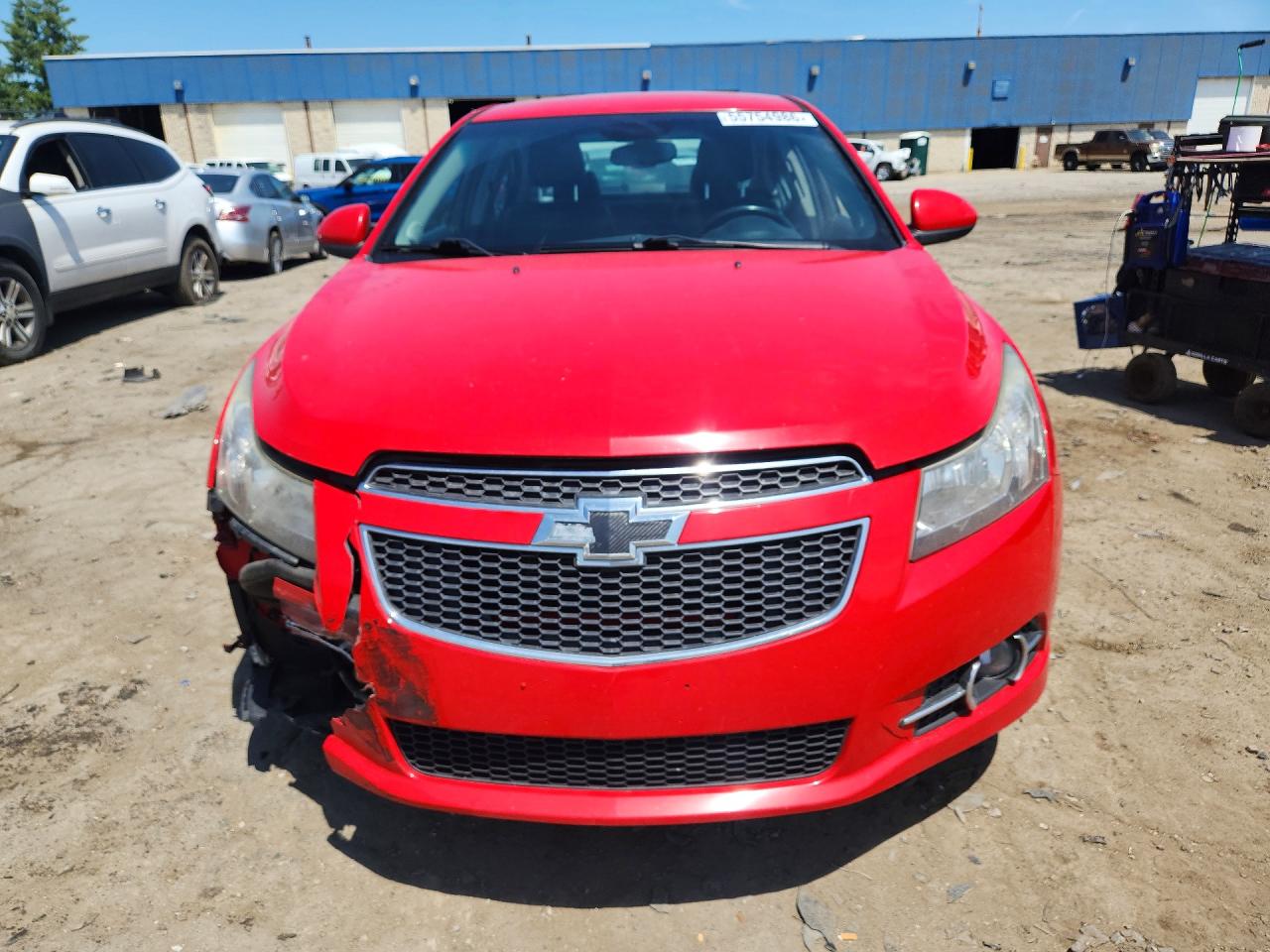 2014 Chevrolet Cruze Lt Red vin: 1G1PE5SB7E7380652