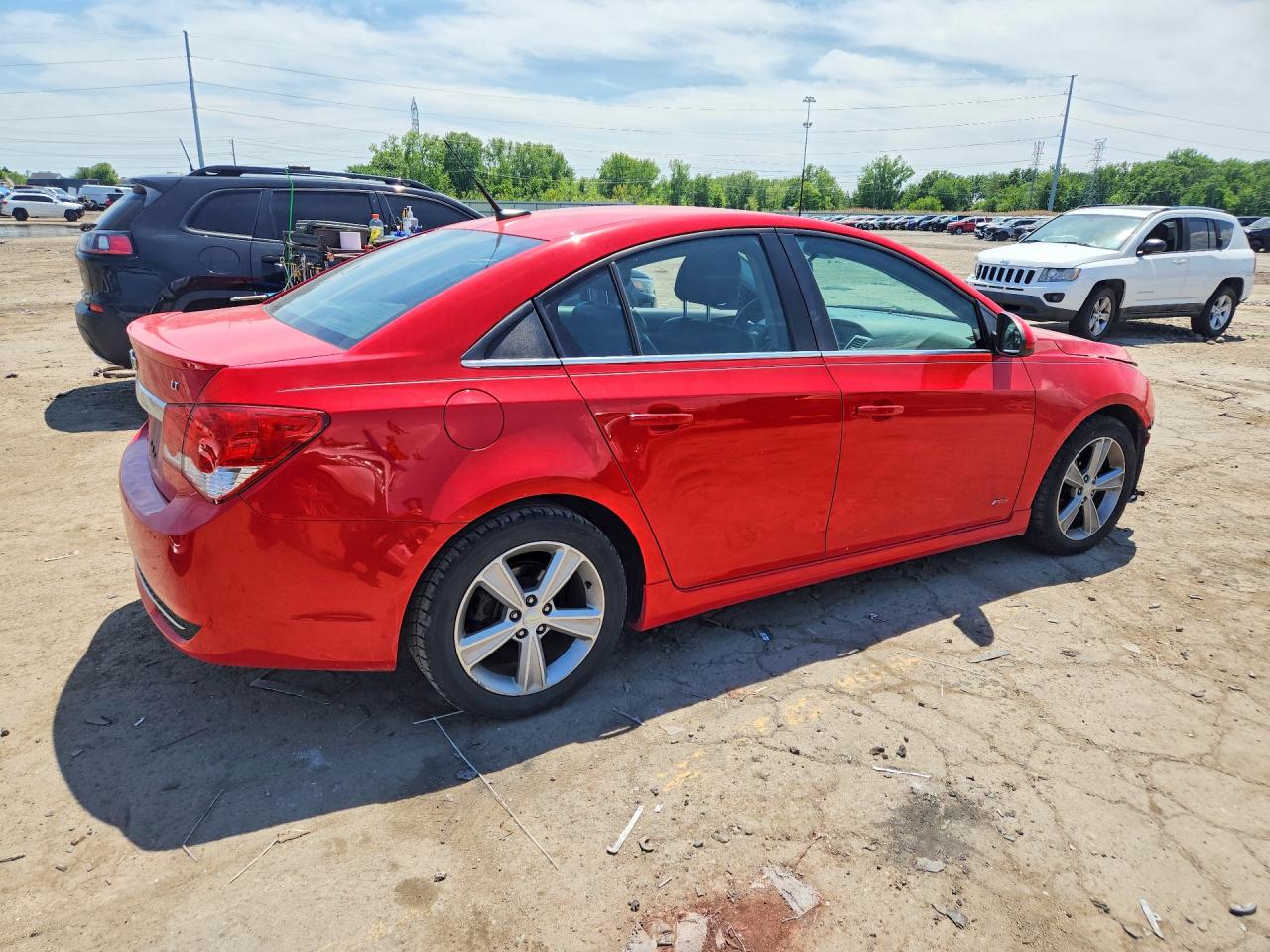 2014 Chevrolet Cruze Lt Red vin: 1G1PE5SB7E7380652