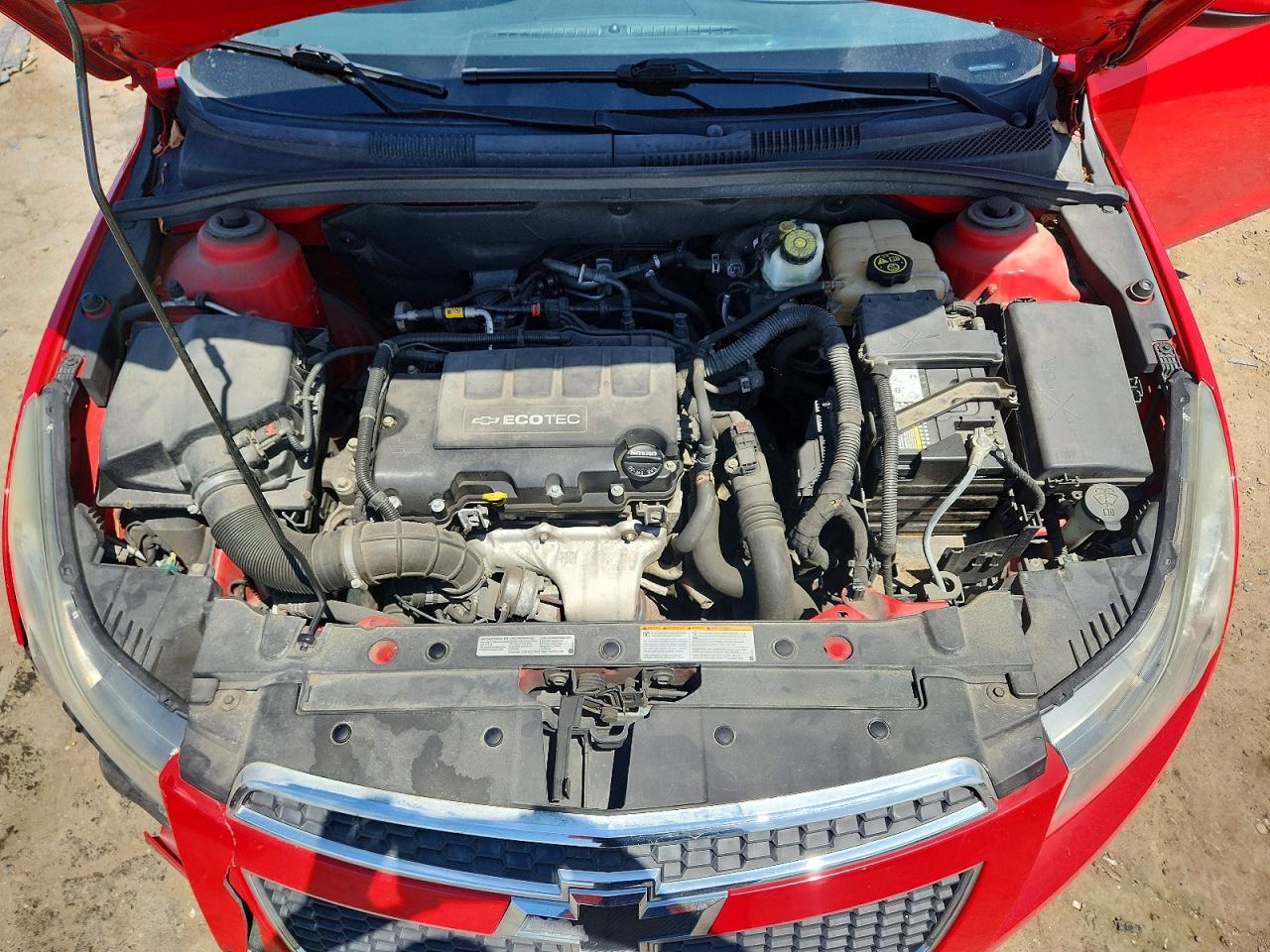 2014 Chevrolet Cruze Lt Red vin: 1G1PE5SB7E7380652