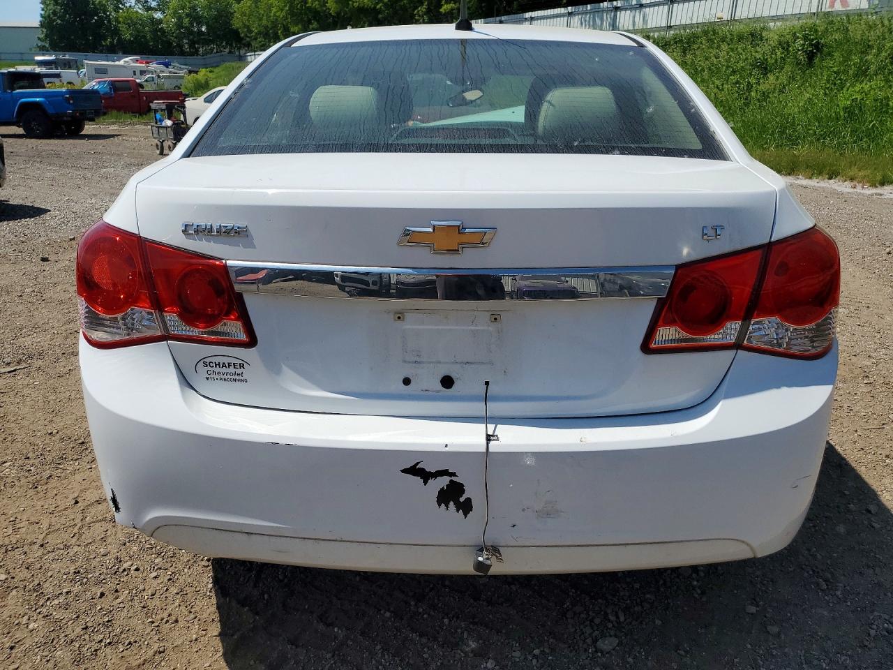 2014 Chevrolet Cruze Lt White vin: 1G1PE5SB7E7486664