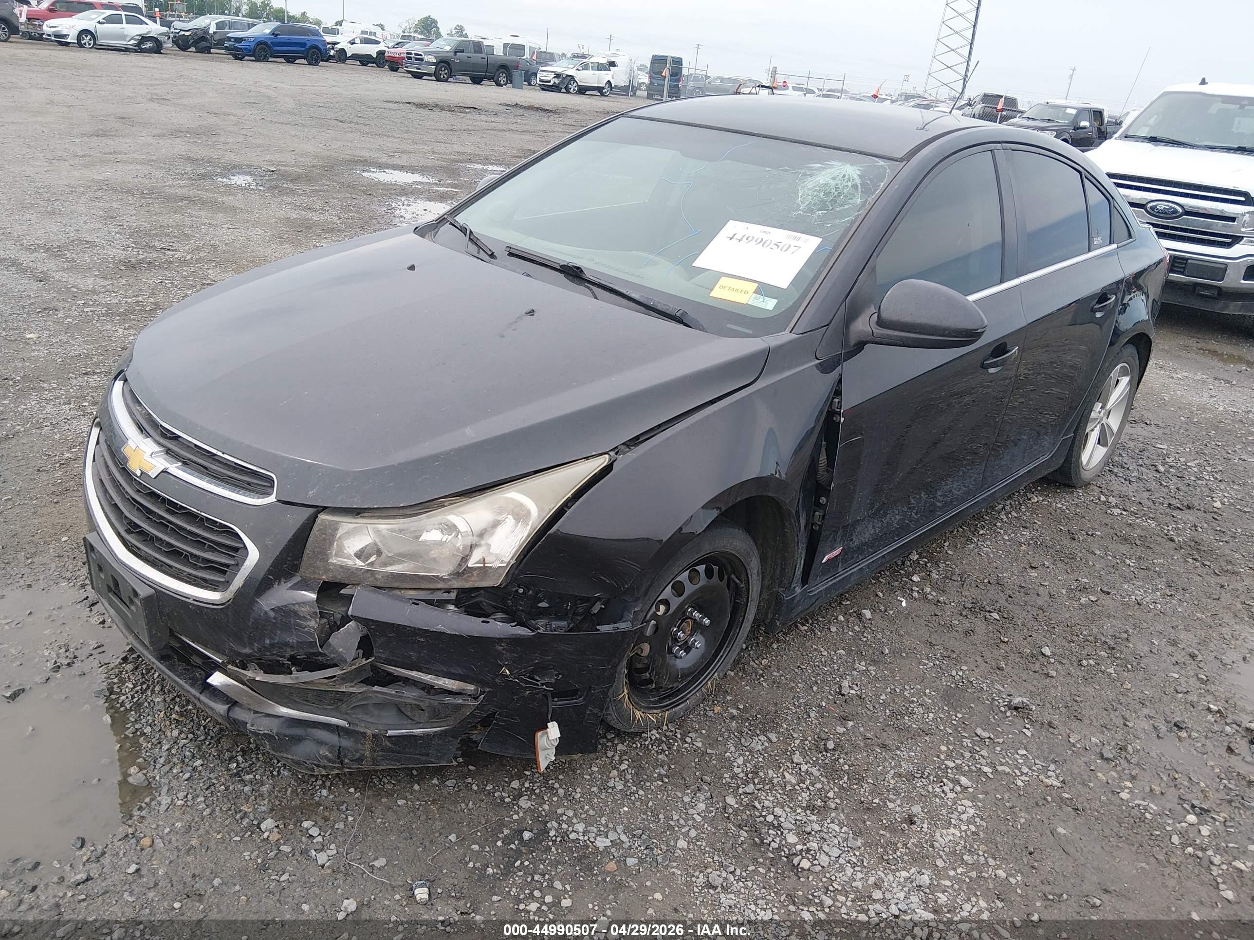 2015 Chevrolet Cruze 2lt Auto Черный vin: 1G1PE5SB7F7111049