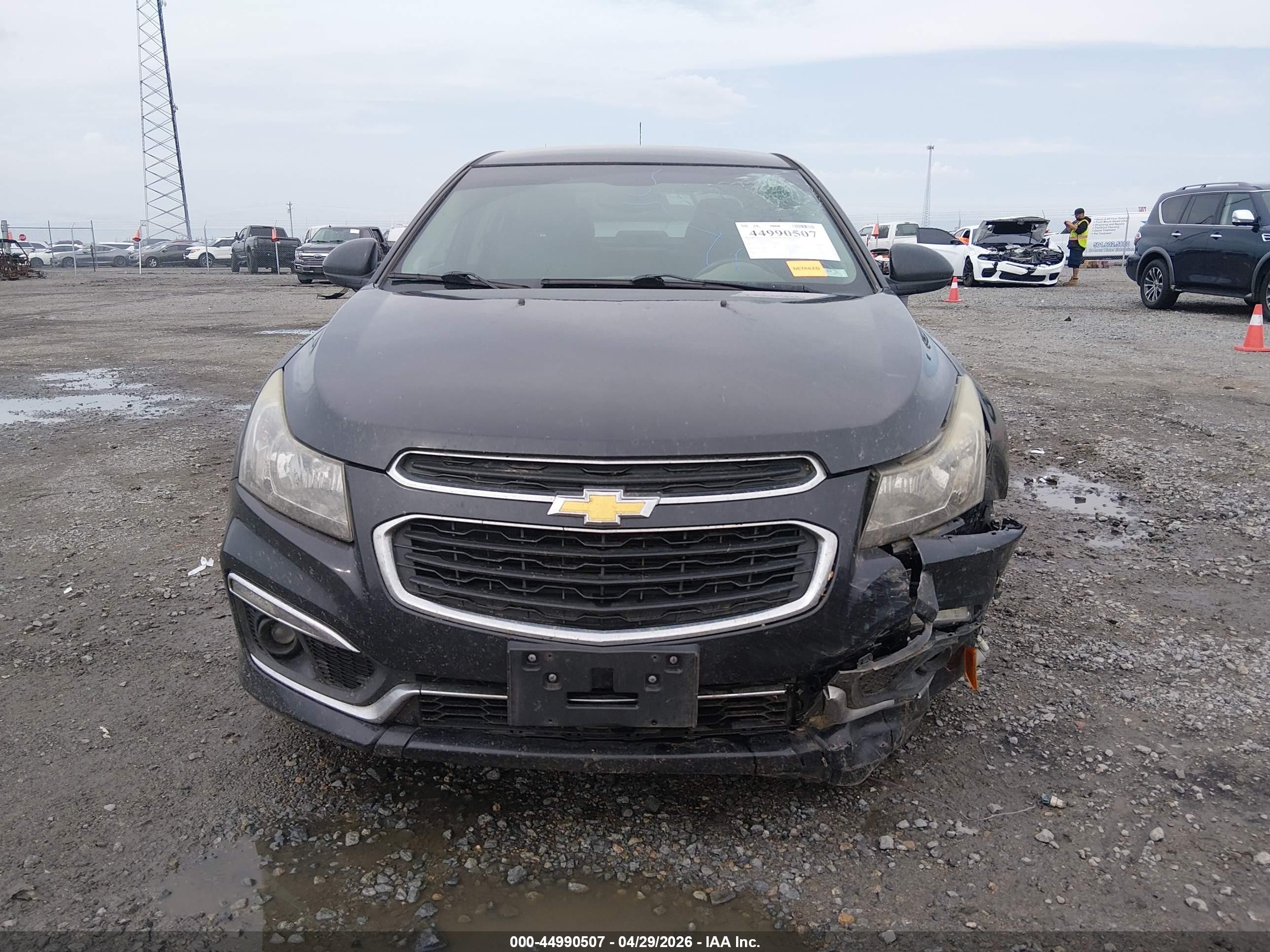 2015 Chevrolet Cruze 2lt Auto Черный vin: 1G1PE5SB7F7111049