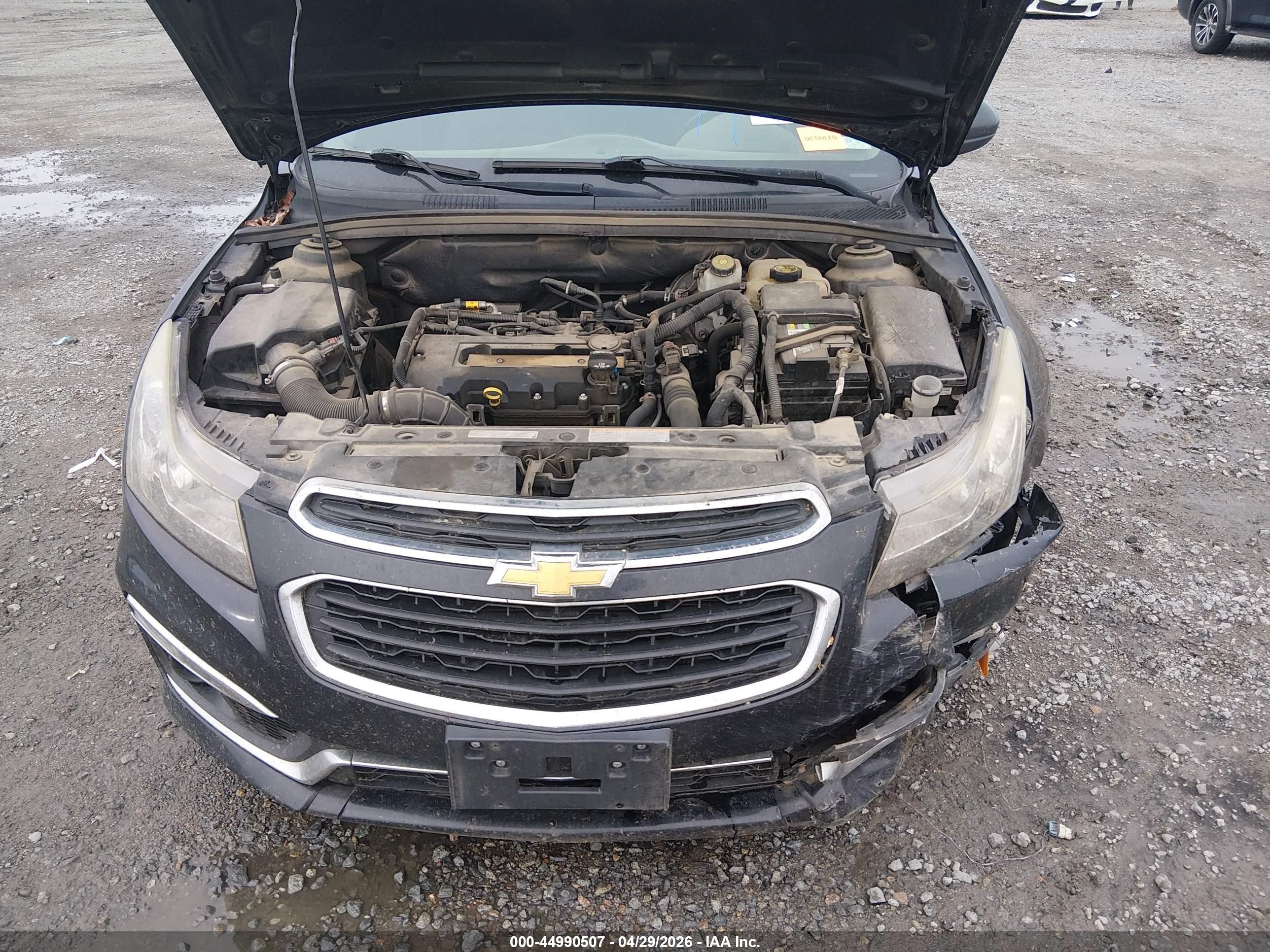 2015 Chevrolet Cruze 2lt Auto Черный vin: 1G1PE5SB7F7111049