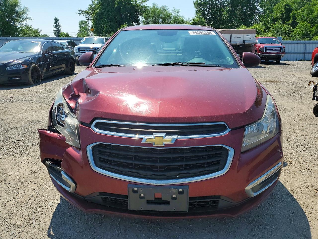 2015 Chevrolet Cruze Lt Maroon vin: 1G1PE5SB7F7215508