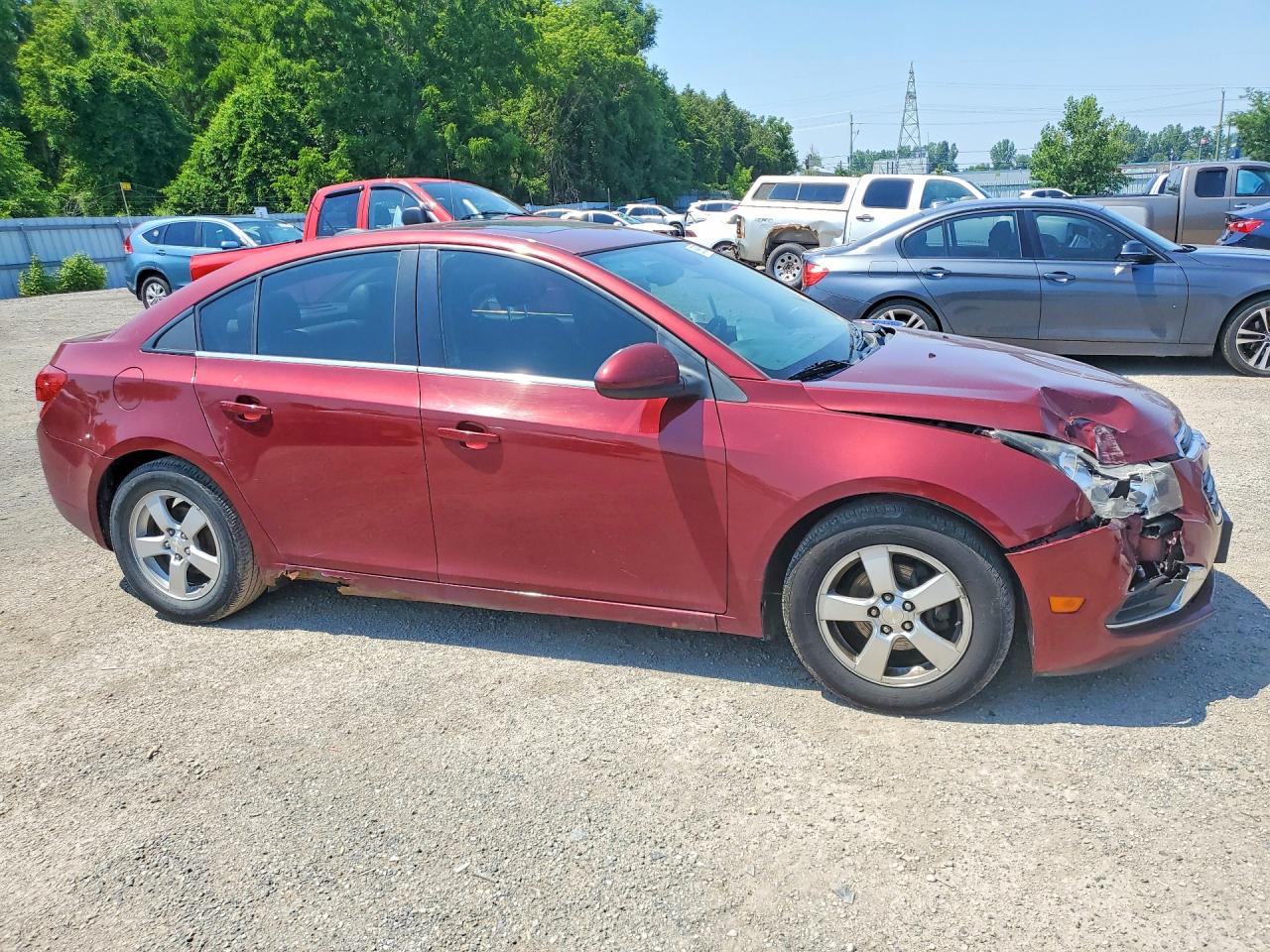 2015 Chevrolet Cruze Lt Maroon vin: 1G1PE5SB7F7215508