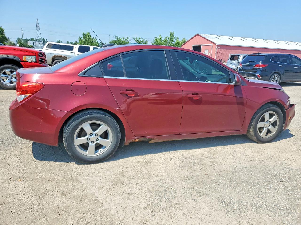 2015 Chevrolet Cruze Lt Maroon vin: 1G1PE5SB7F7215508