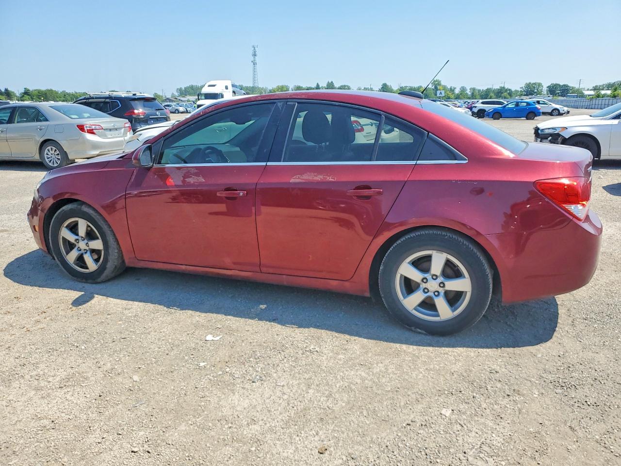 2015 Chevrolet Cruze Lt Maroon vin: 1G1PE5SB7F7215508
