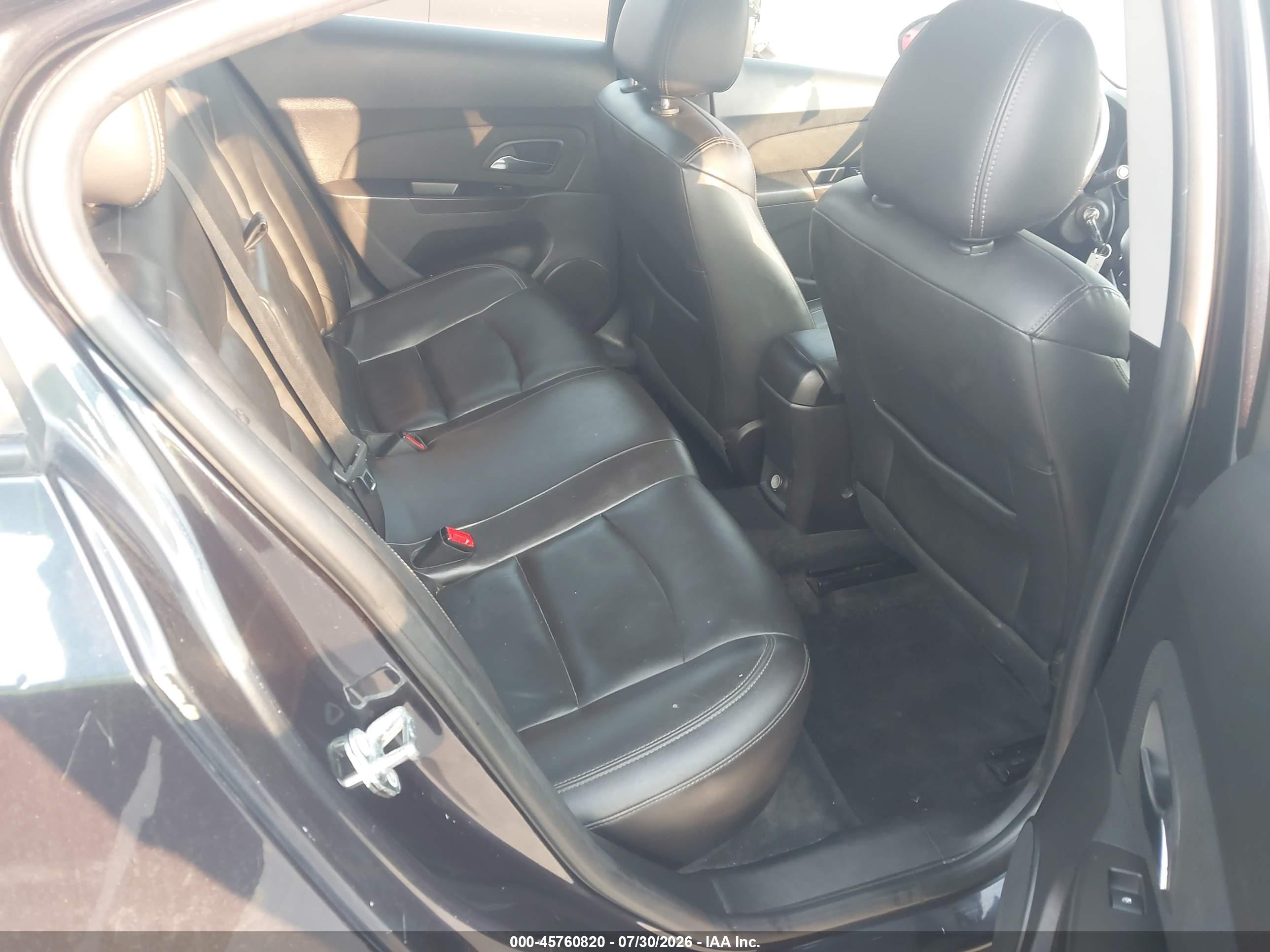 2015 Chevrolet Cruze 2lt Auto Black vin: 1G1PE5SB7F7223544