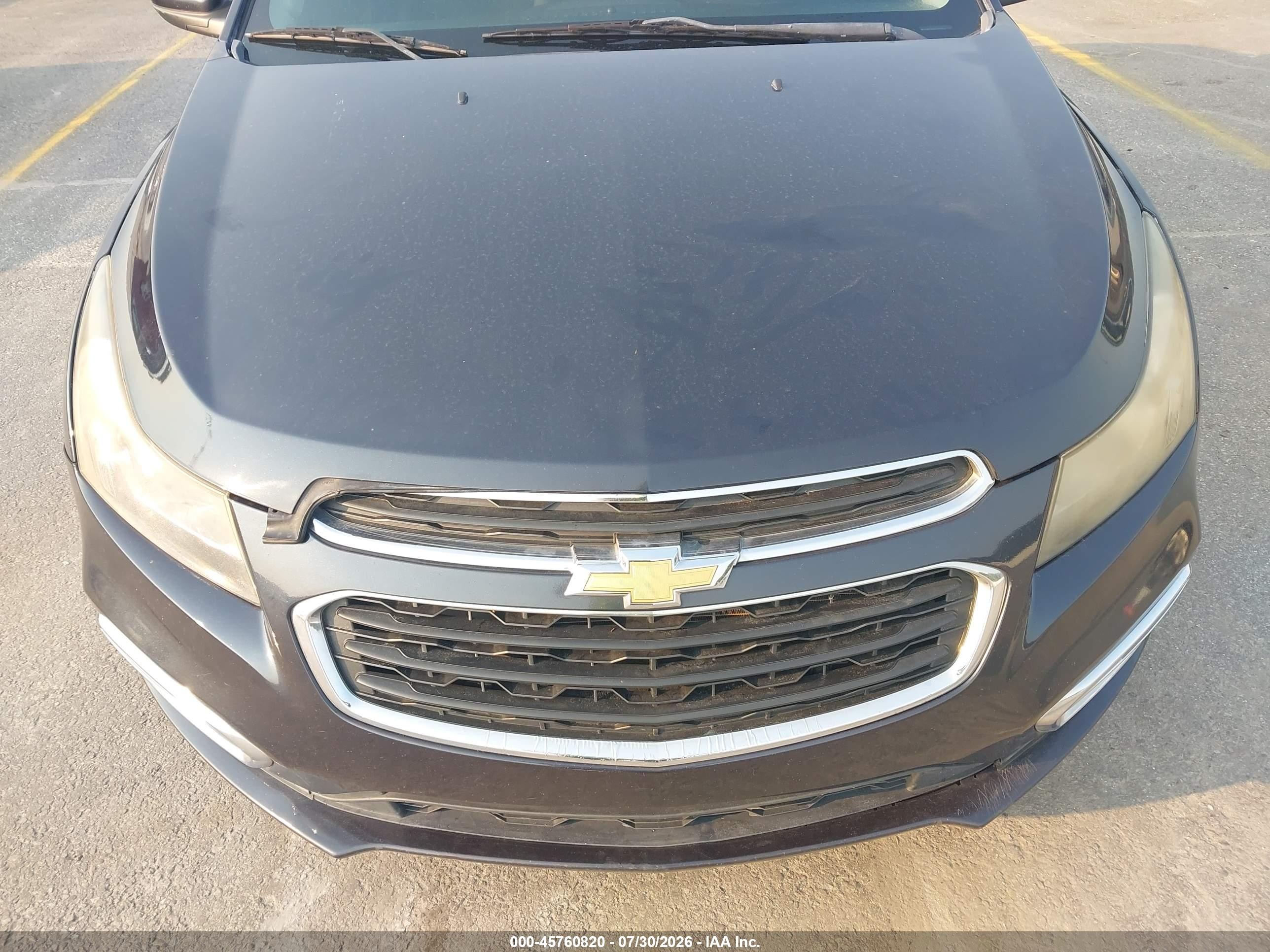2015 Chevrolet Cruze 2lt Auto Black vin: 1G1PE5SB7F7223544