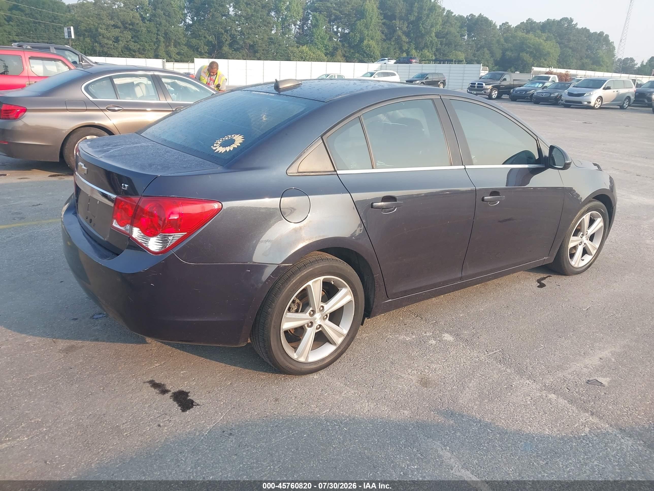 2015 Chevrolet Cruze 2lt Auto Black vin: 1G1PE5SB7F7223544