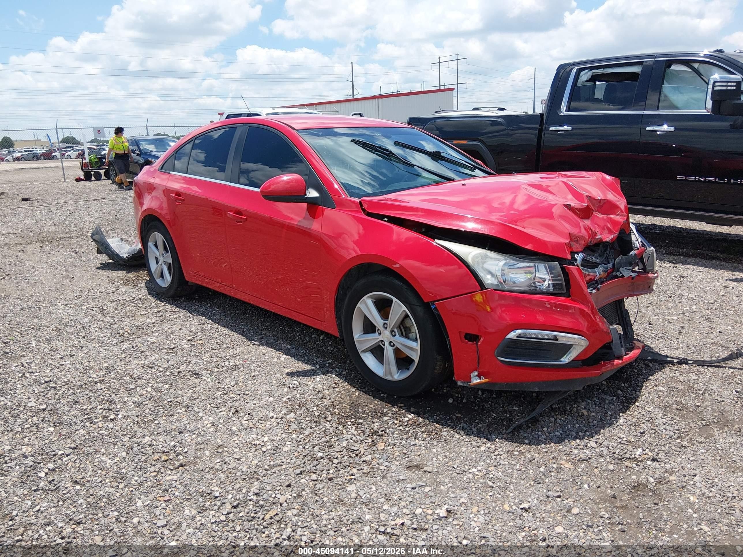 2015 Chevrolet Cruze 2lt Auto Red vin: 1G1PE5SB7F7299751