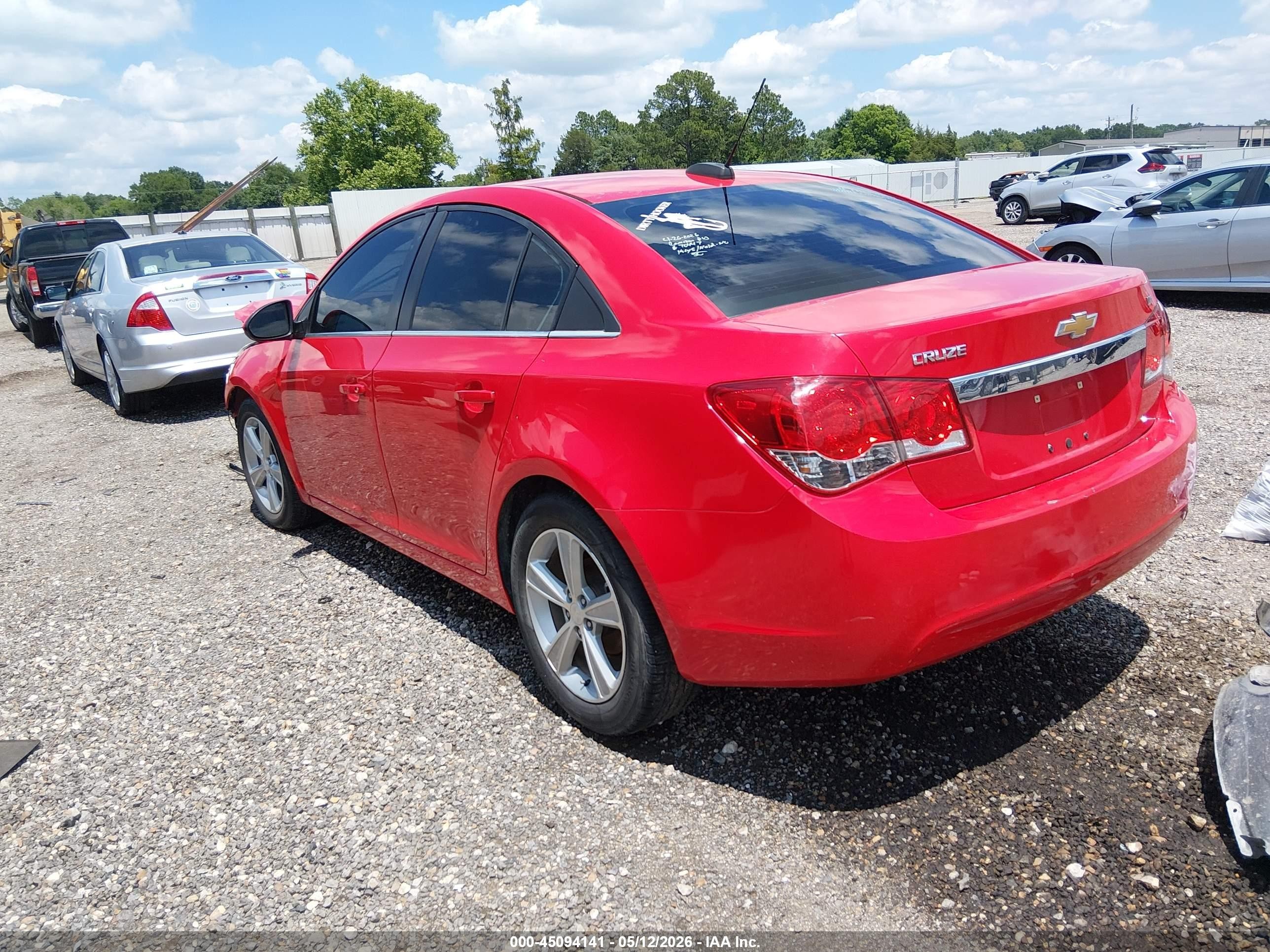 2015 Chevrolet Cruze 2lt Auto Red vin: 1G1PE5SB7F7299751