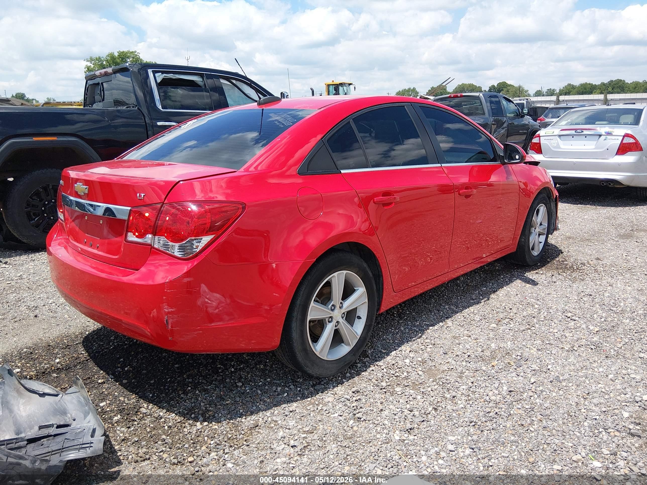 2015 Chevrolet Cruze 2lt Auto Red vin: 1G1PE5SB7F7299751