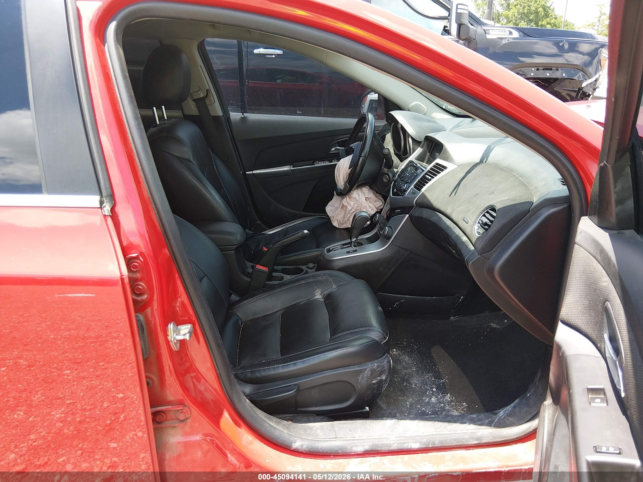2015 Chevrolet Cruze 2lt Auto Red vin: 1G1PE5SB7F7299751