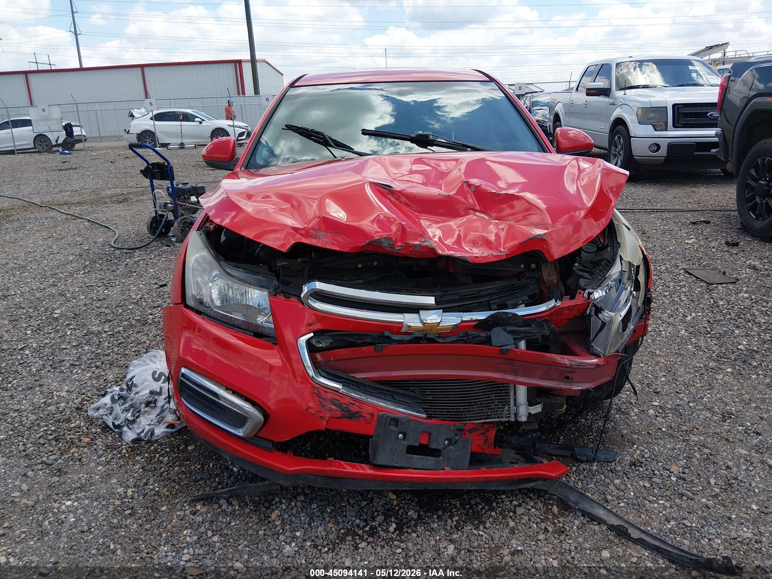 2015 Chevrolet Cruze 2lt Auto Red vin: 1G1PE5SB7F7299751
