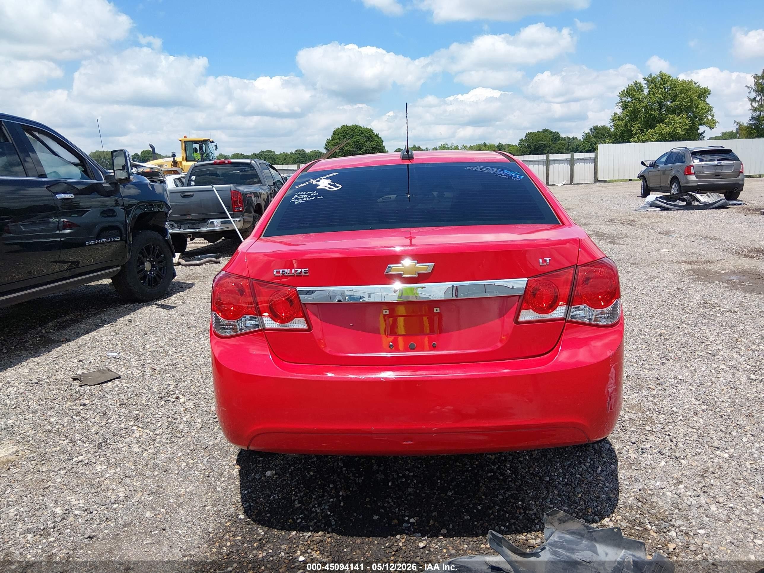 2015 Chevrolet Cruze 2lt Auto Red vin: 1G1PE5SB7F7299751