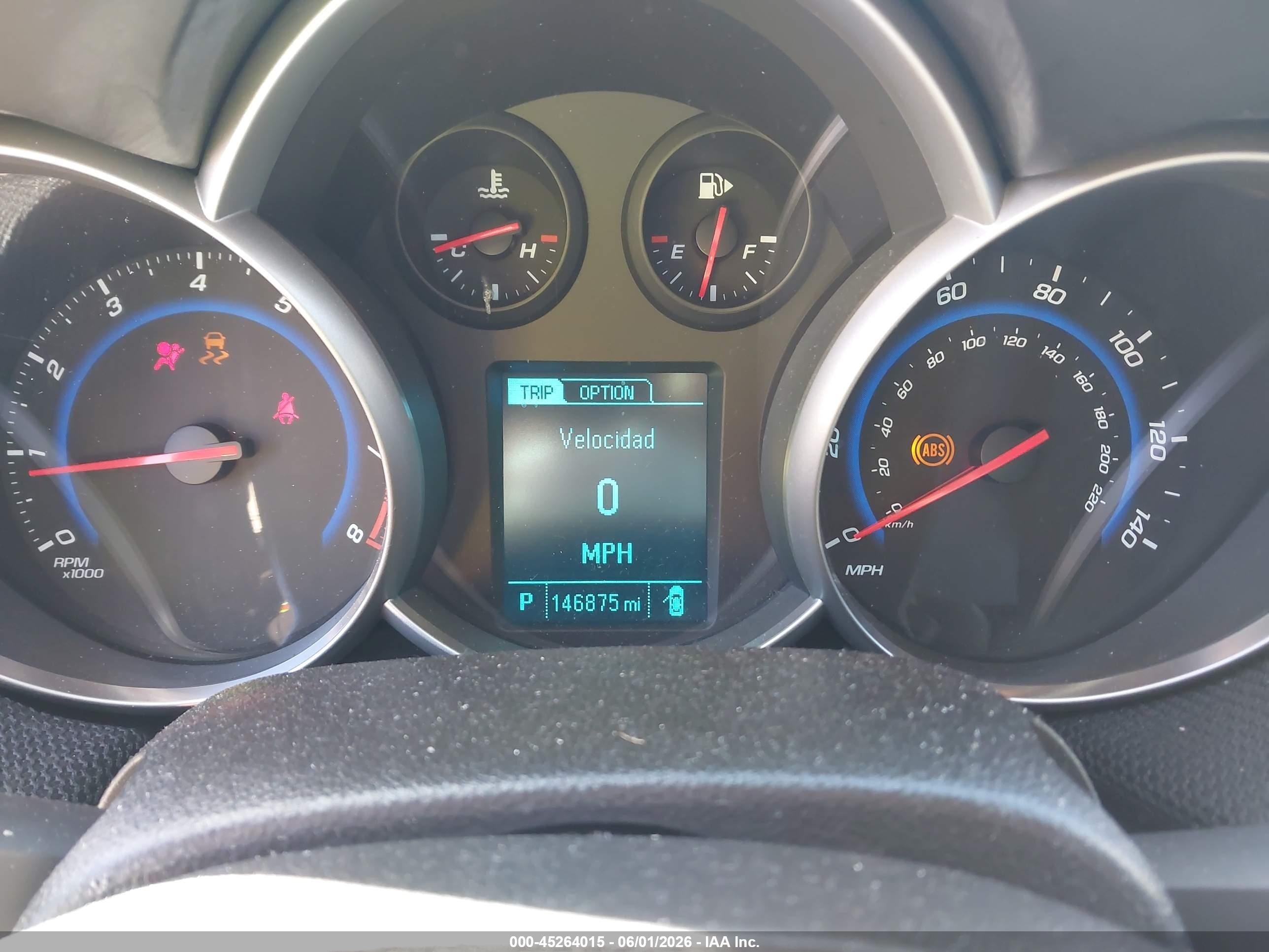 2016 Chevrolet Cruze Limited 1lt Auto Серый vin: 1G1PE5SB7G7210620