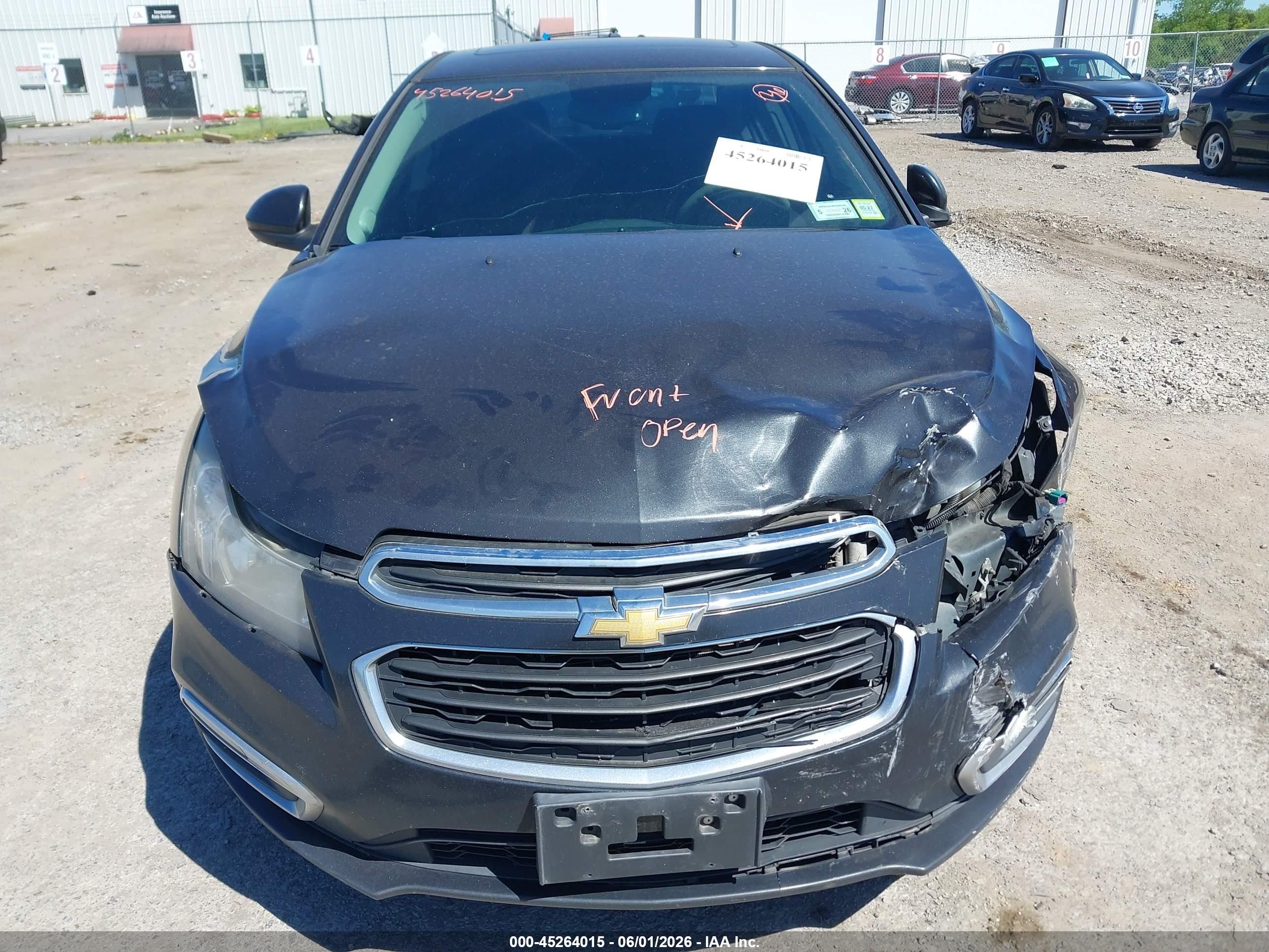 2016 Chevrolet Cruze Limited 1lt Auto Серый vin: 1G1PE5SB7G7210620