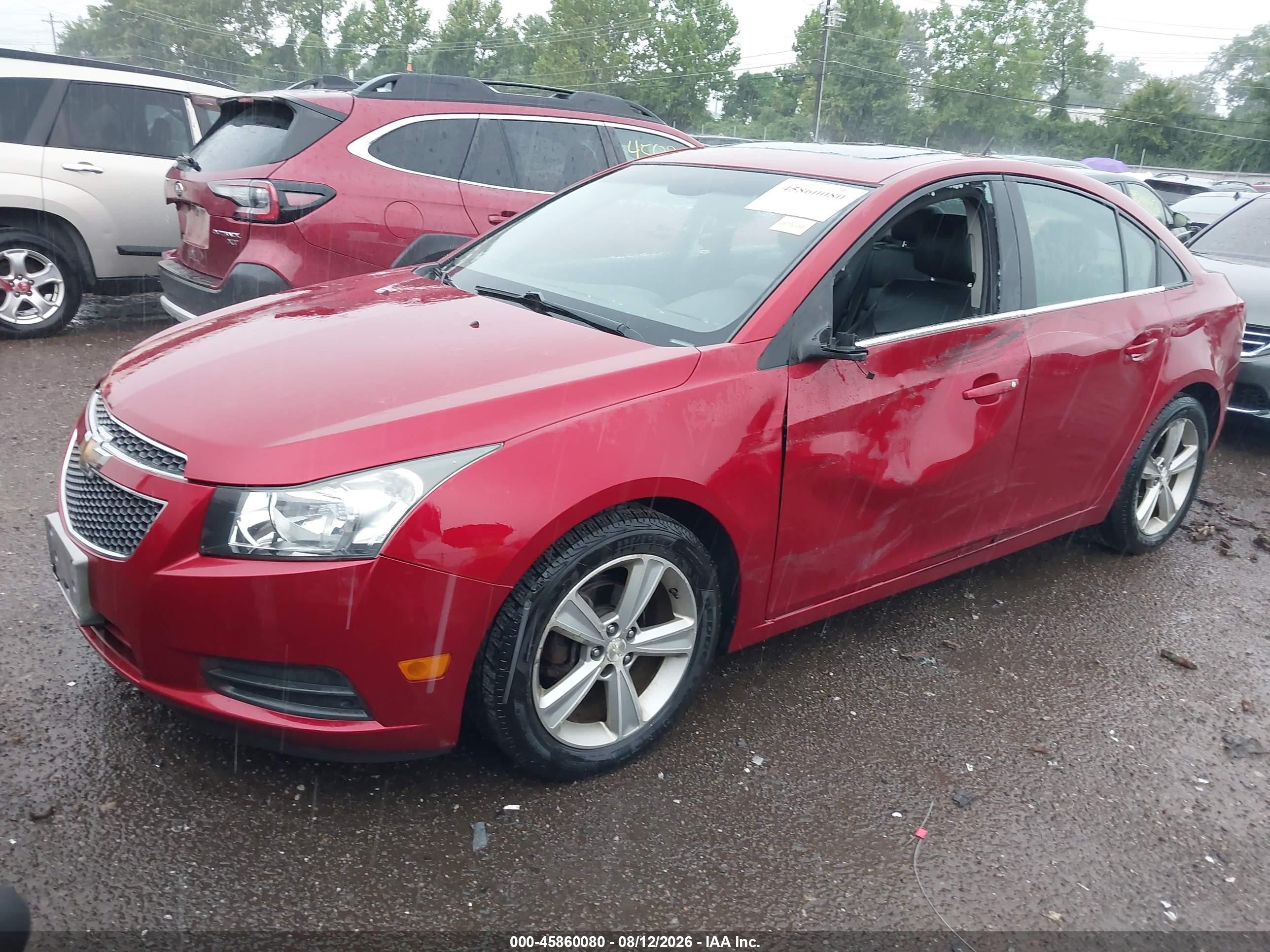 2013 Chevrolet Cruze 2lt Auto Красный vin: 1G1PE5SB8D7147247